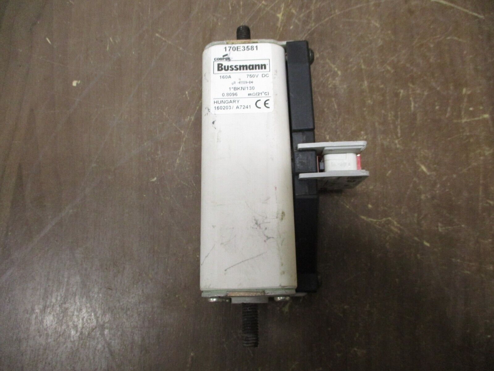 Cooper Bussmann Fuse 170E3581 160A 750V Used