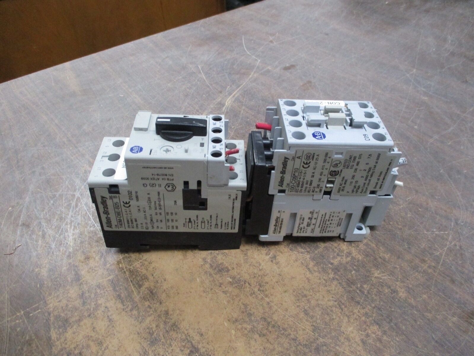 Allen-Bradley Starter 190E-AND2-CB10D-V 120V Coil 25A 600V Trip:1.6-2.5A Used