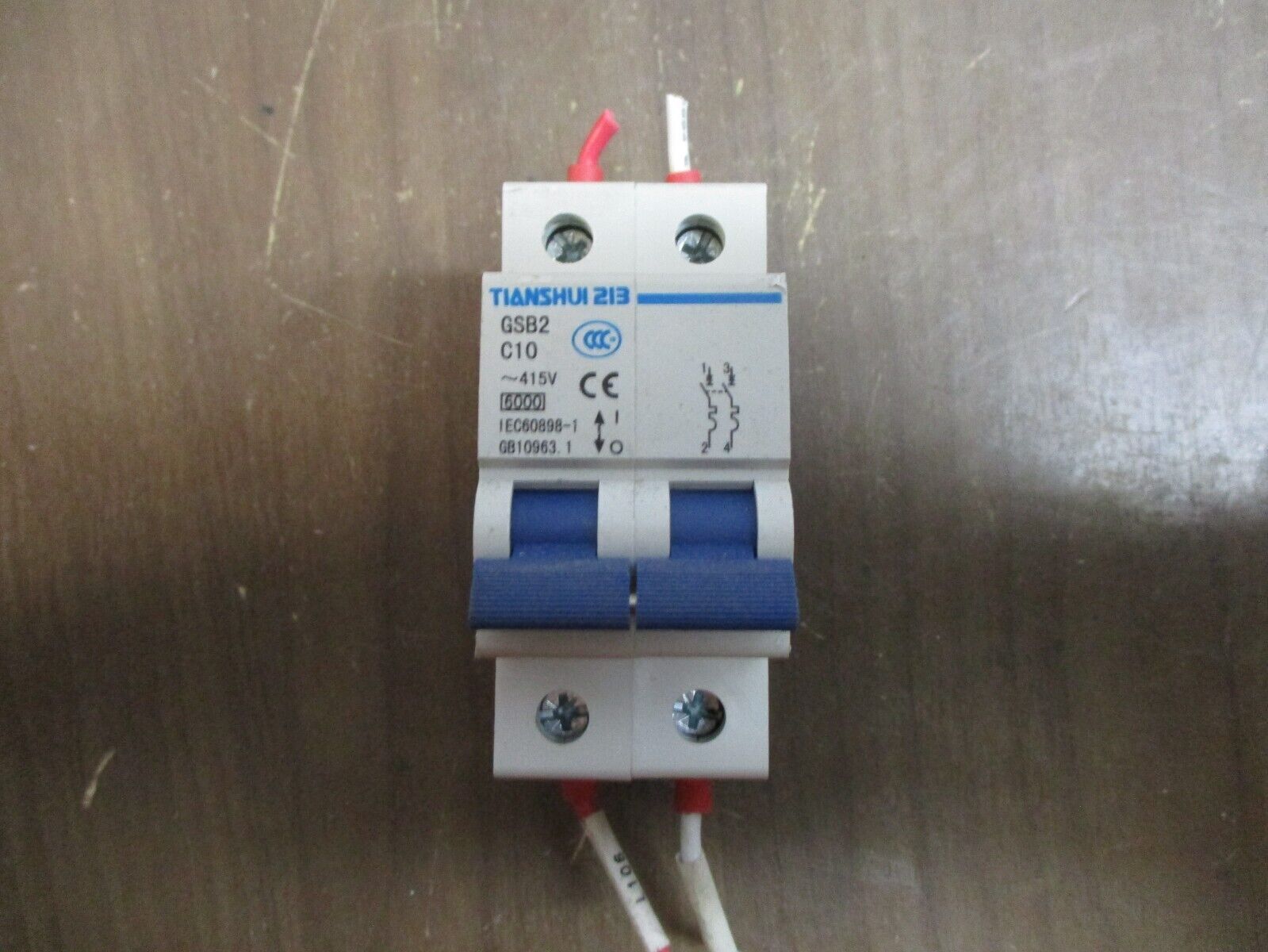 Tianshui 213 Circuit Breaker GSB2 C10 10A 415V 2P Used