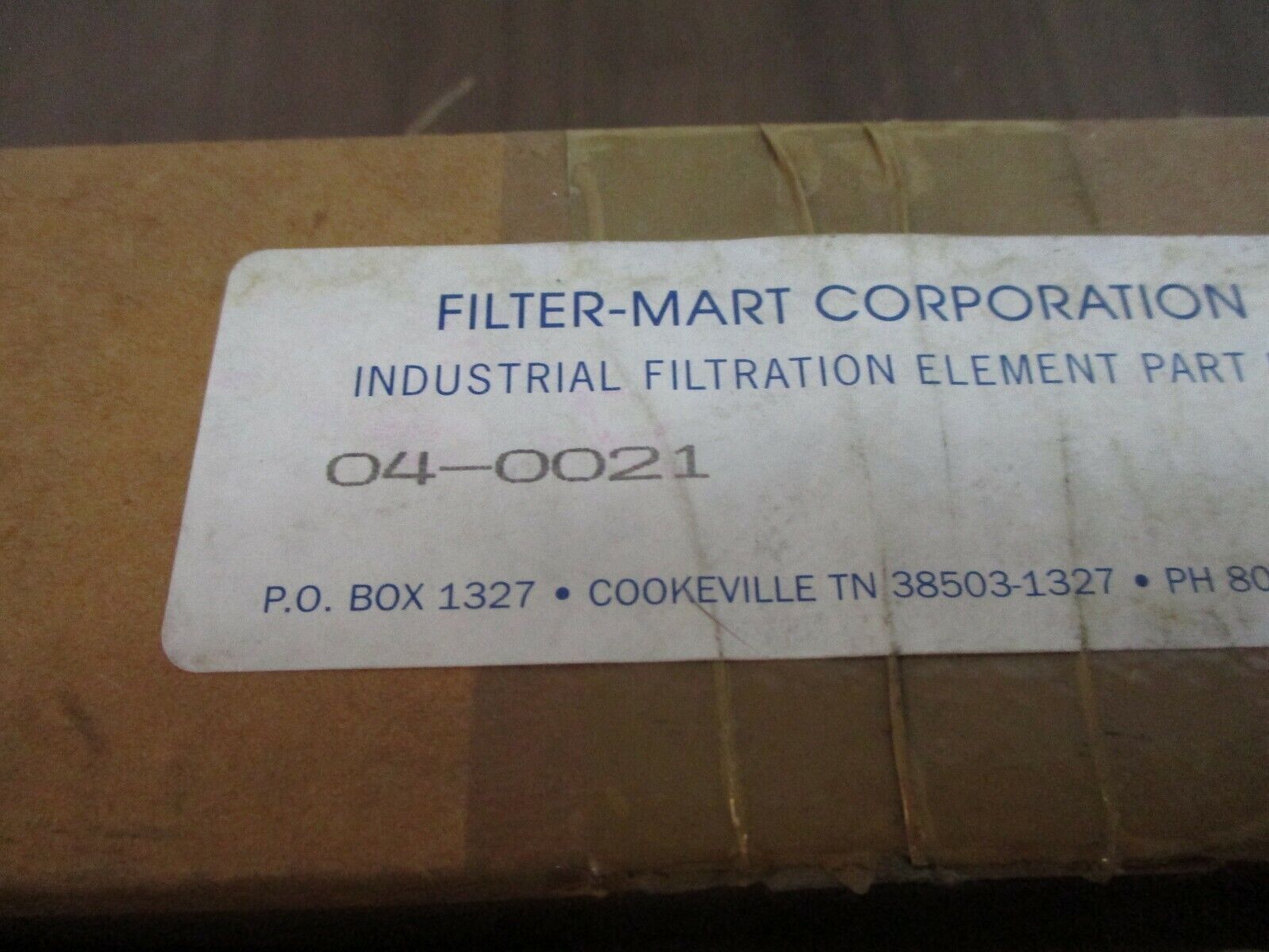 Filter-Mart Filter Element 04-0021 New Surplus