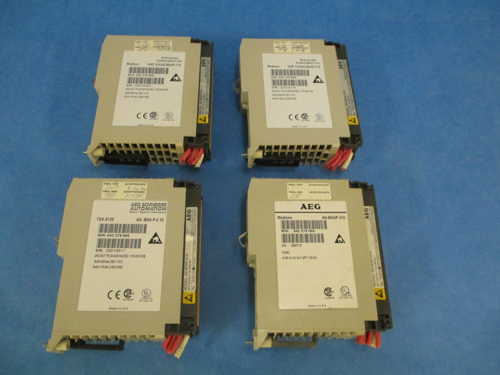 Schnieder Automation AS-BDAP-210, Lot of 4 Used