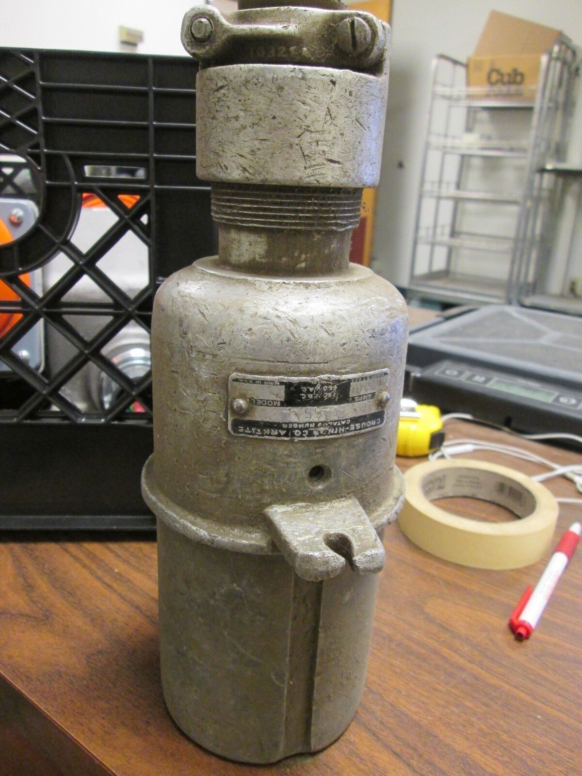 Crouse-Hinds Plug AP20255 200A 600V 3W Used