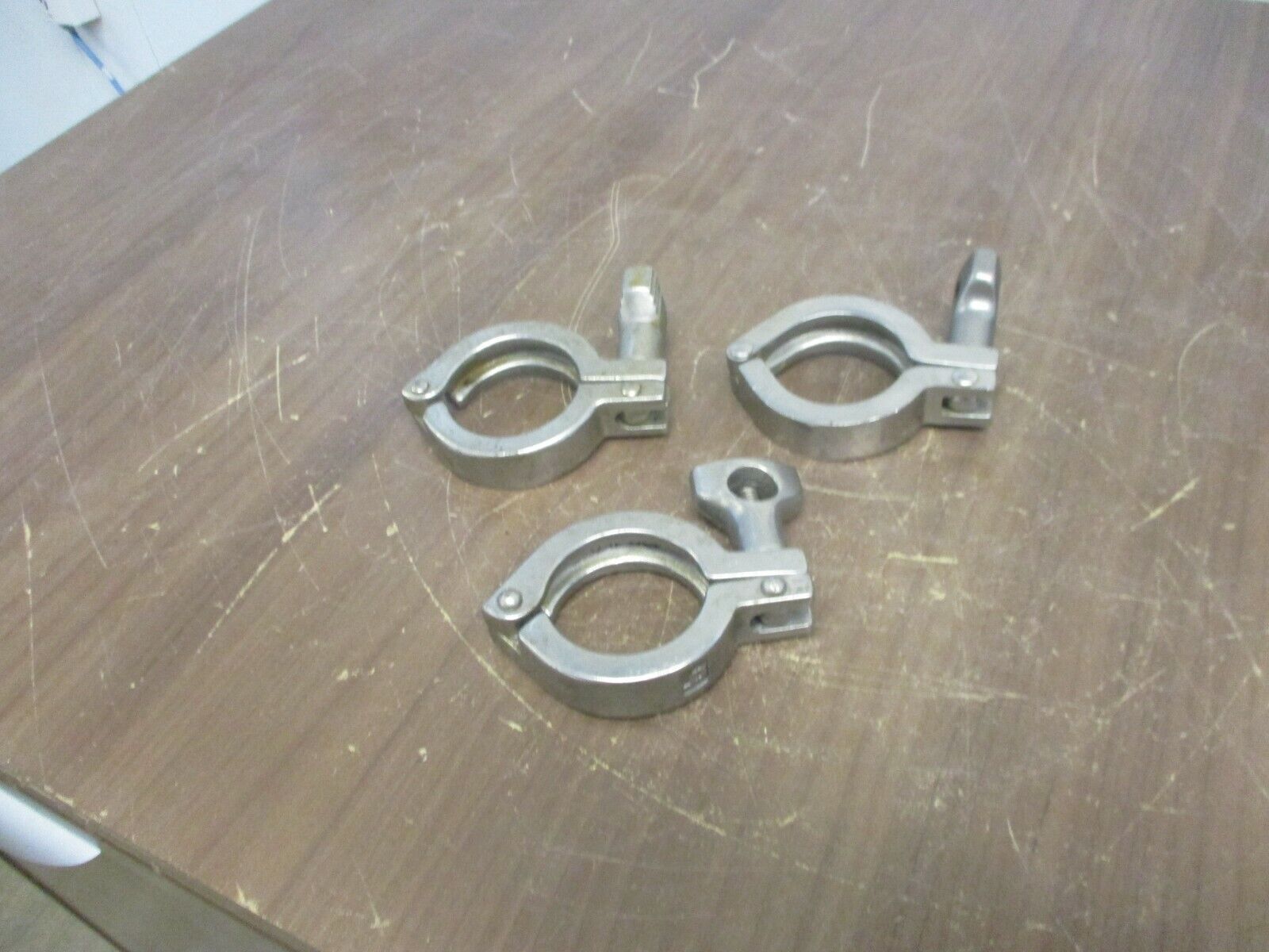 Misc. Brand Stainless Steel Sanitary Clamp Size: 1.5" Used **Lot of 3**