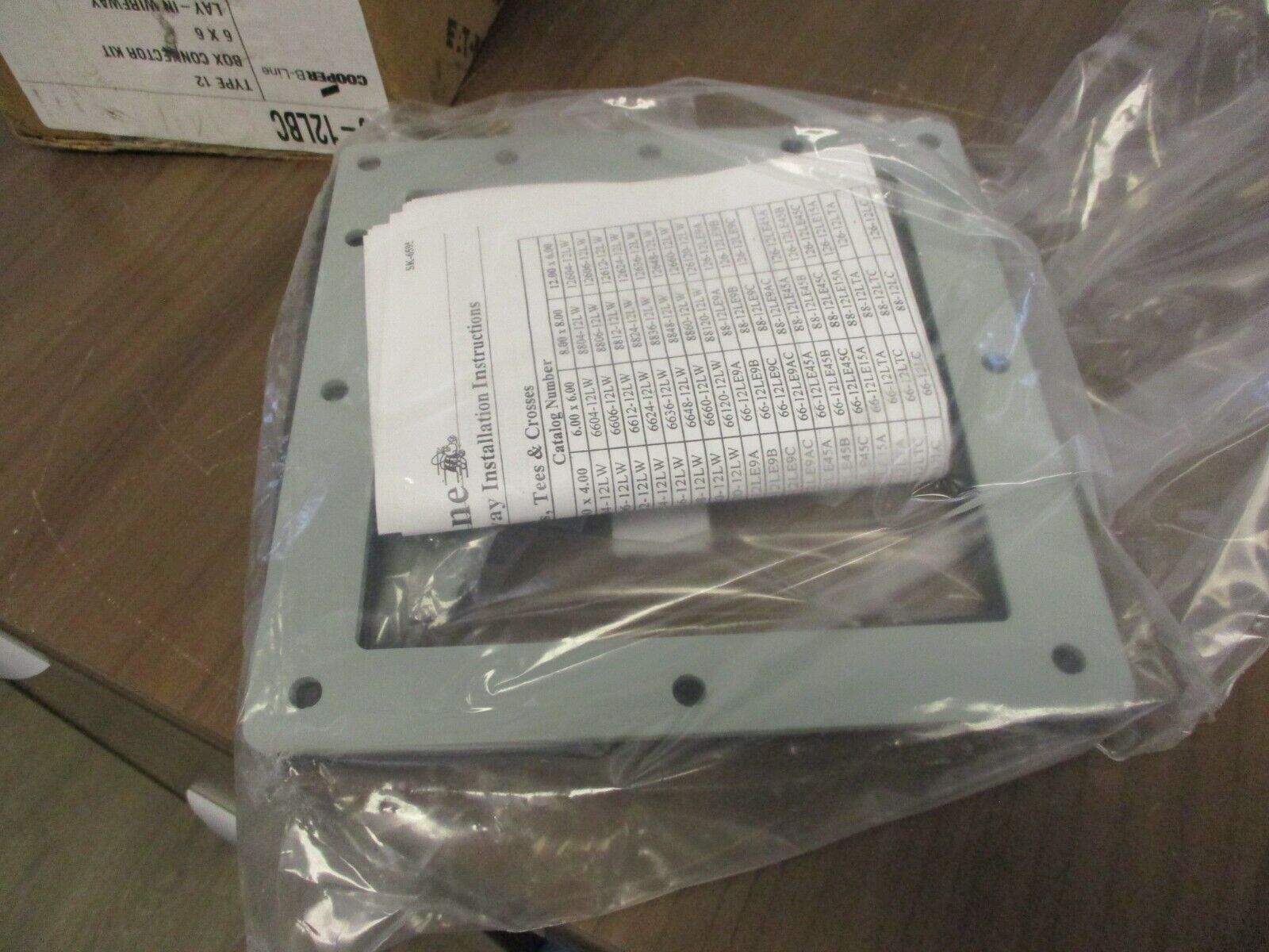 Cooper B-Line Type 12 Box Connector Kit 66-12LBC 6x6" New Surplus
