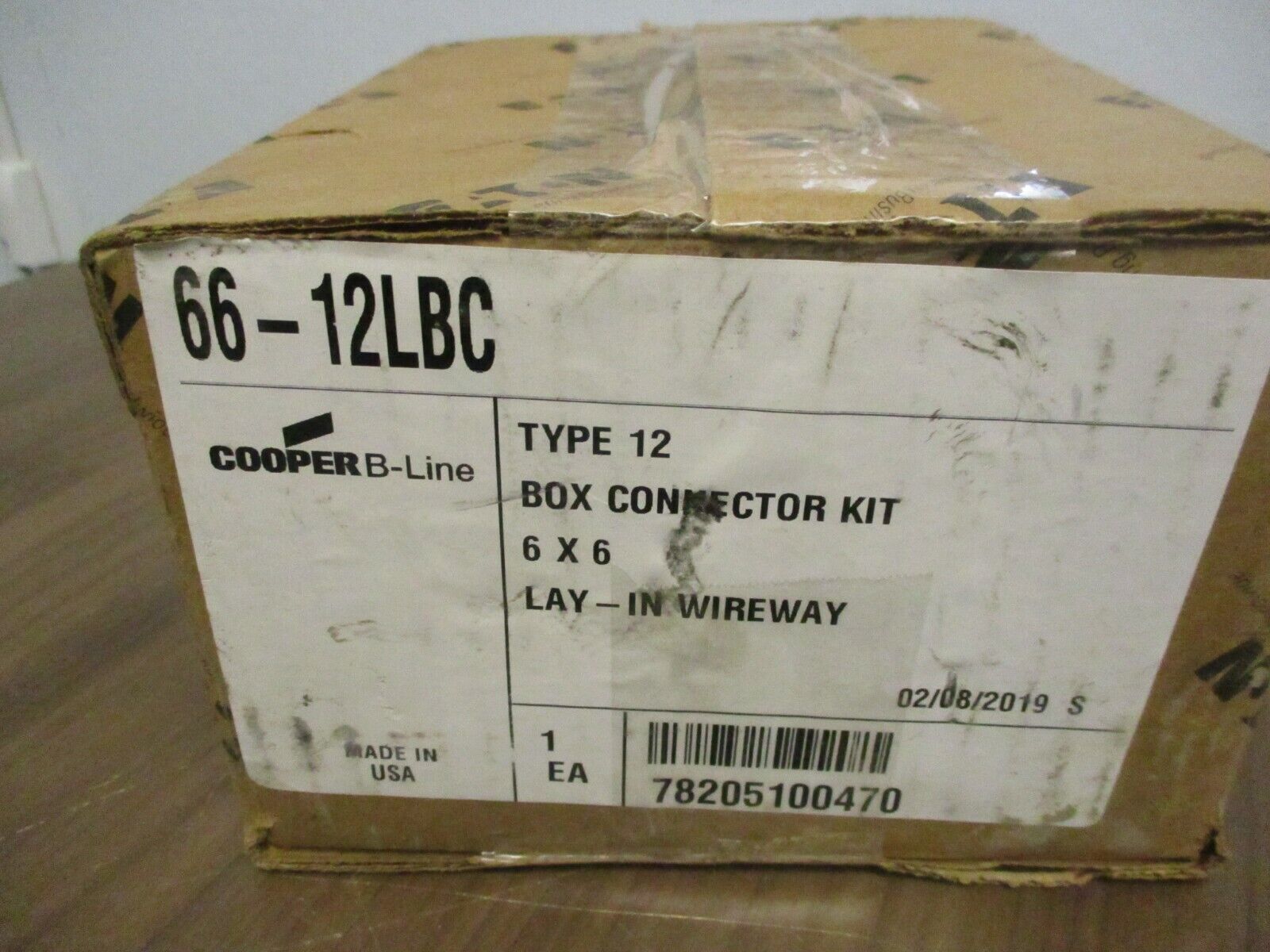 Cooper B-Line Type 12 Box Connector Kit 66-12LBC 6x6" New Surplus