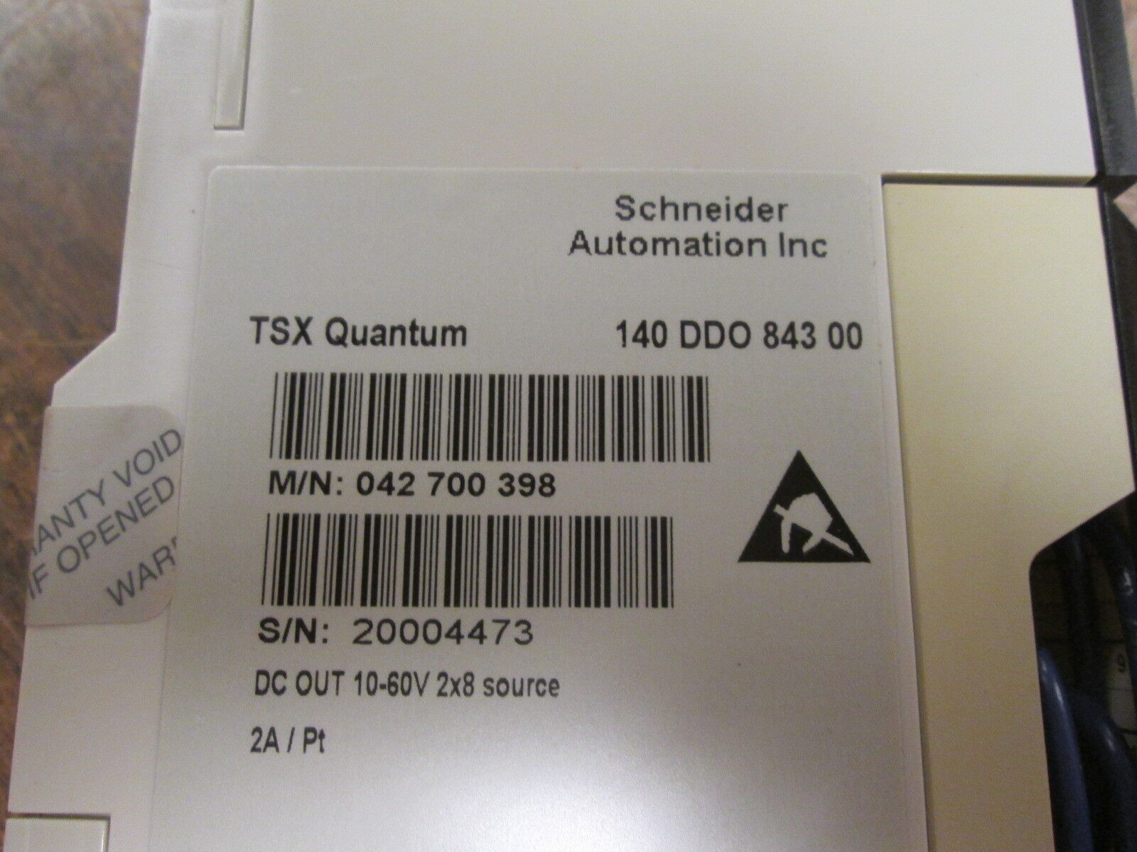 Schneider Automation TSX Quantum DC Output Module 140 DDO 843 00 10-60V Used