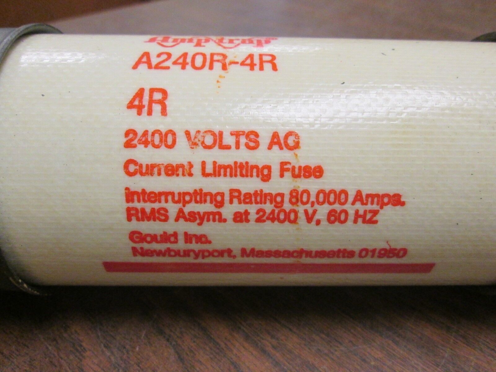 Gould Shawmut Amp-Trap Fuse A240R-4R 2.4KV 4R Used