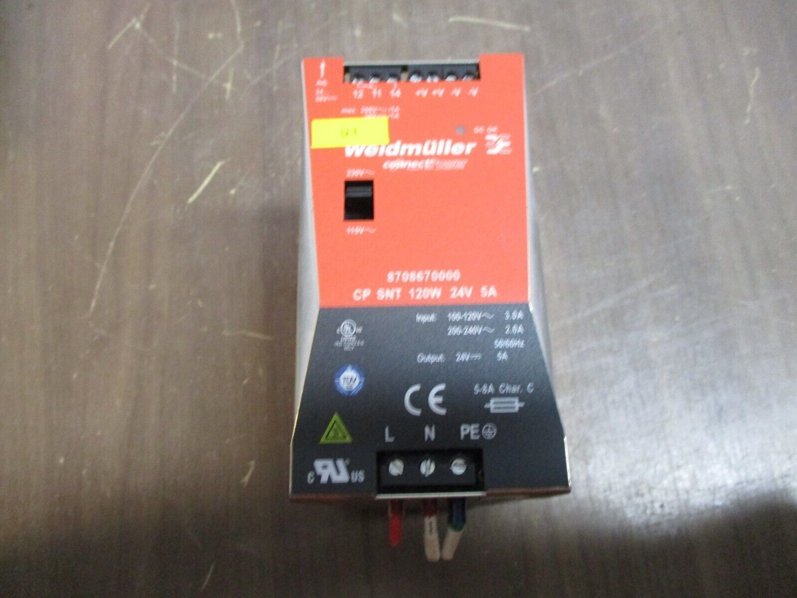 Weidmuller ConnectPower Power Supply 8708670000 120W Output: 24V 5A Used