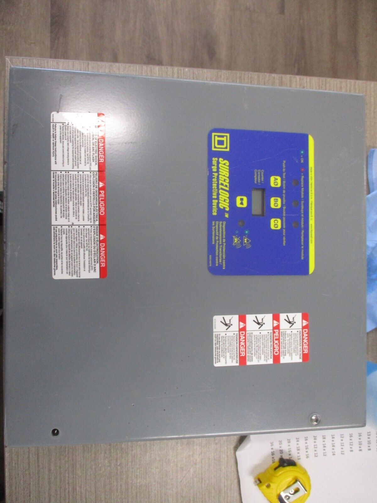 Square D SurgeLogic Surge Protective Device TVS2EBA16A Ser. 002 208Y/120V 3PH