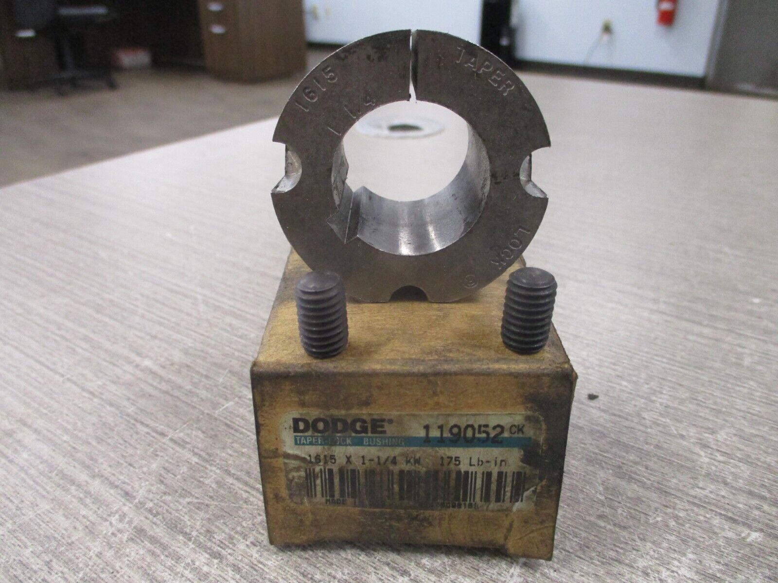 Dodge Taper-Lock Bushing 119052 1615 X 1-1/4 KW New Surplus