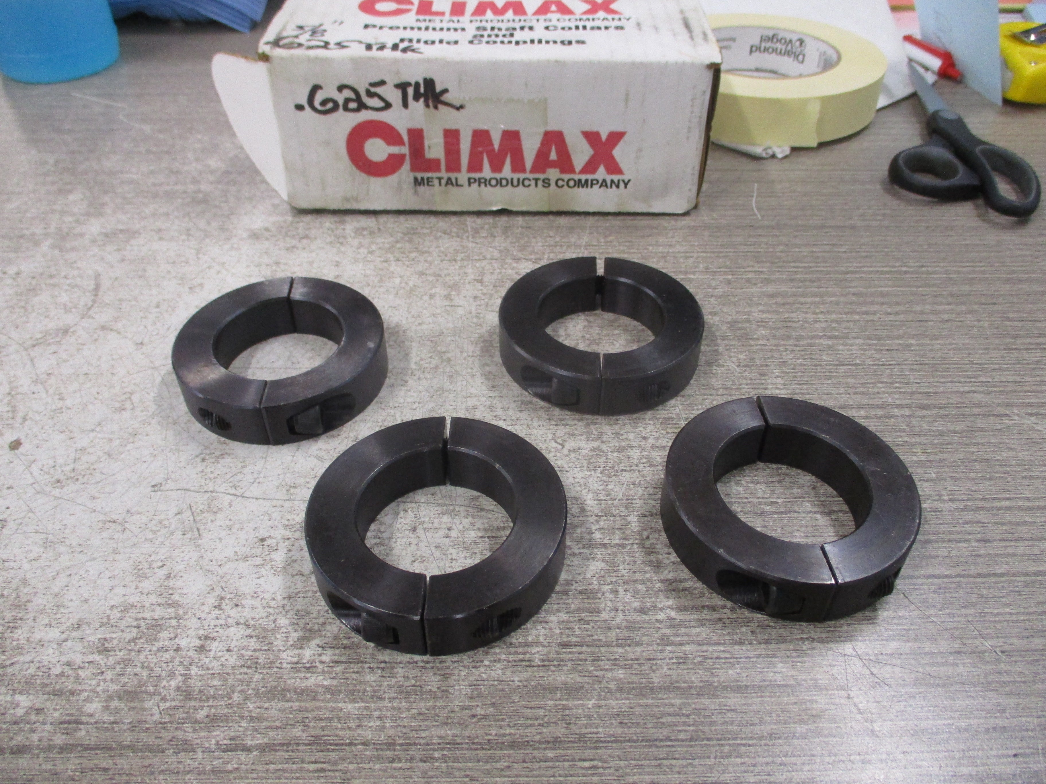 Climax Clamping Shaft Collar 2C-168 1-11/16" ID *Box of 4* New Surplus