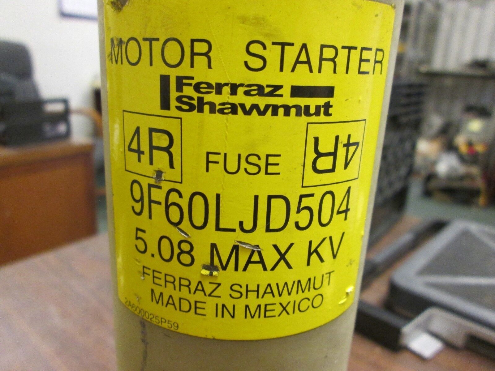 GE Fuse 9F60LJD504 5.08 Max KV 4R Amps Used