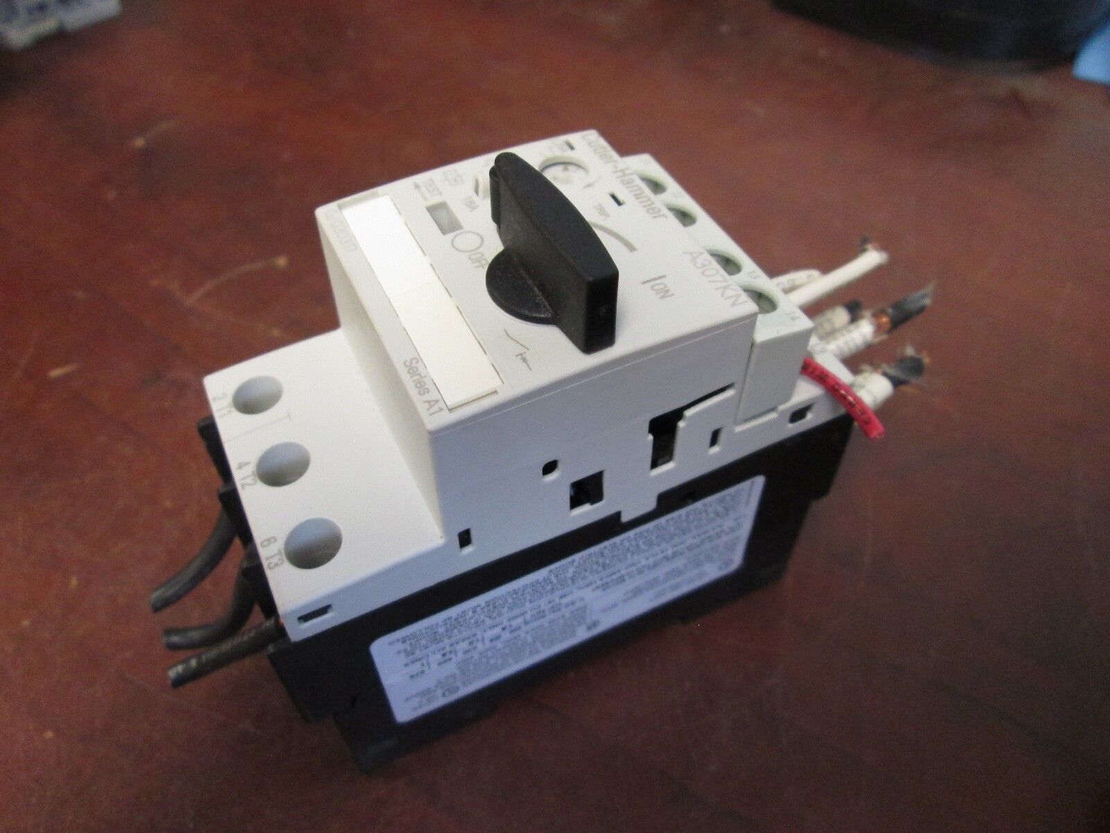 Cutler-Hammer Motor Protector A307KN Range: .9-1.25A Used