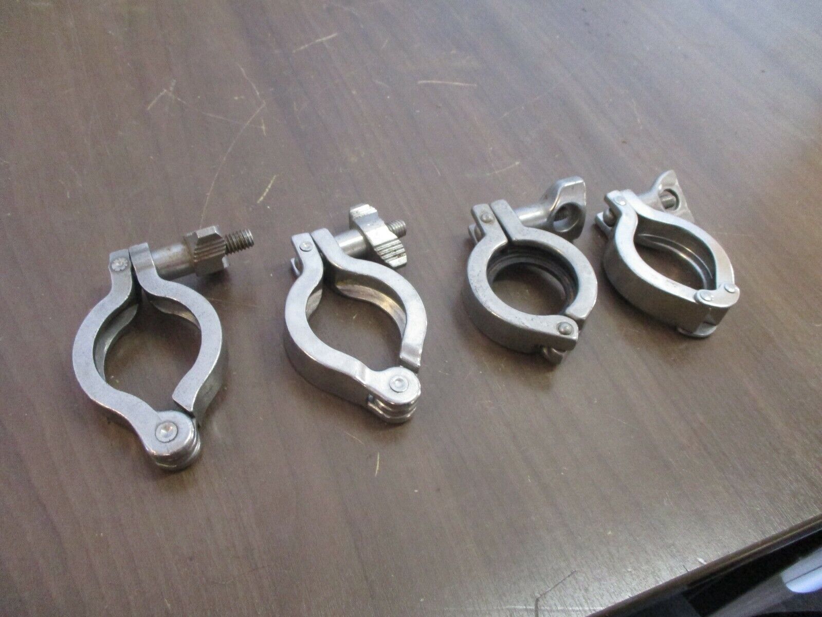Misc. Brand Stainless Steel Sanitary Clamp Size: 1.5" *Lot of 4* Used