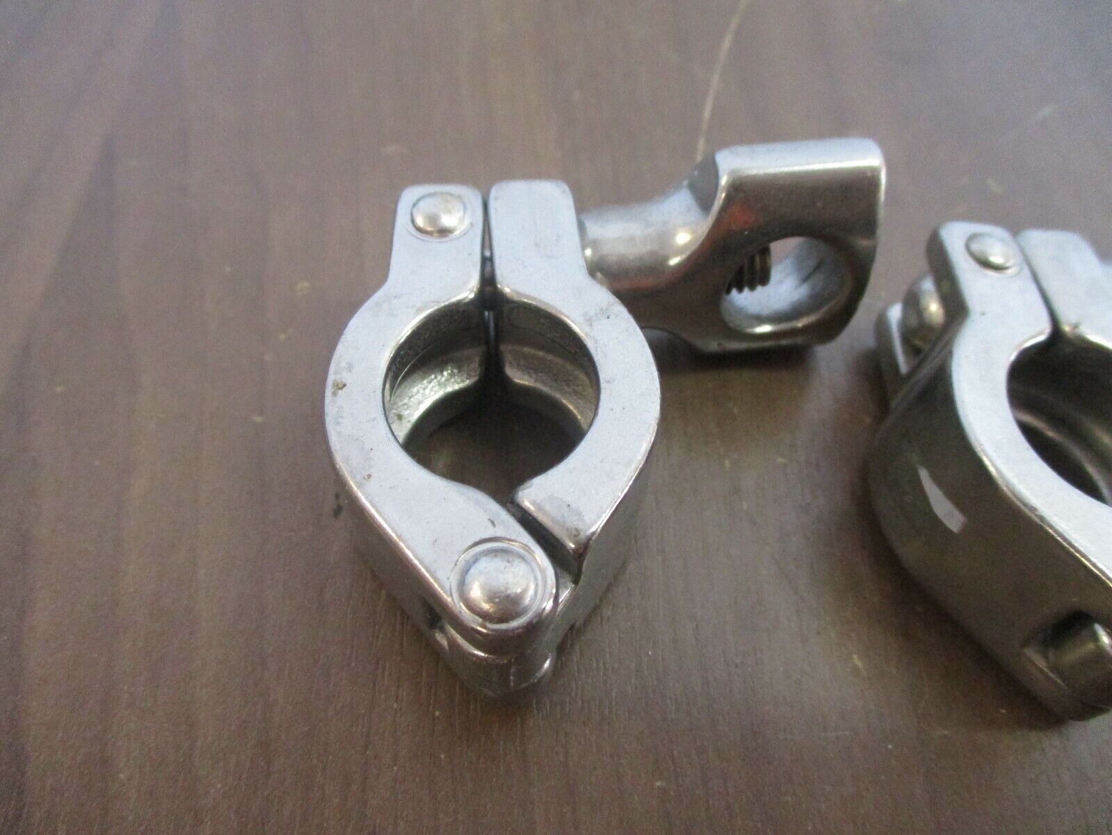 Misc. Brand Stainless Steel Sanitary Clamp Size: 3/4" *Lot of 4* Used