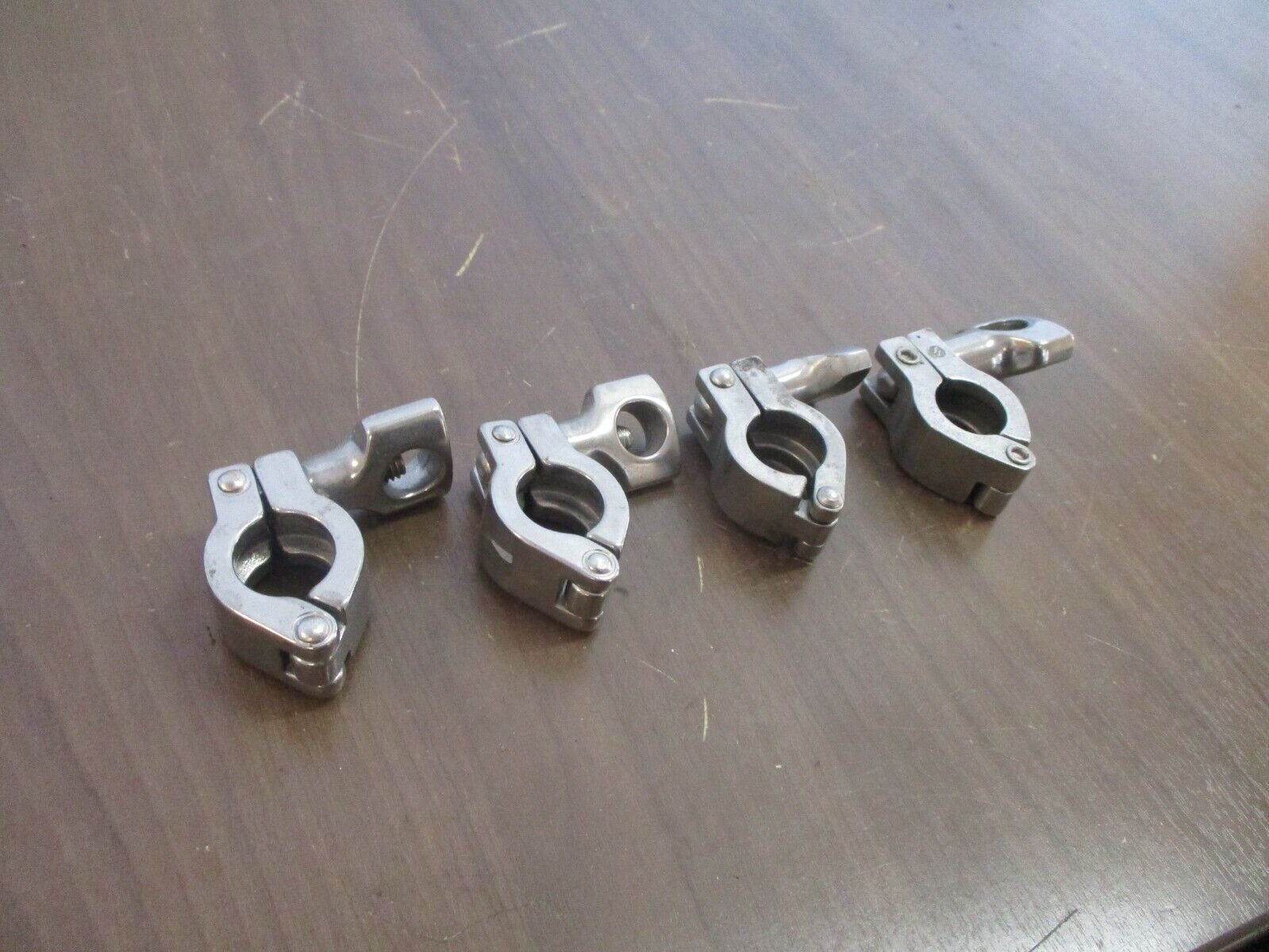 Misc. Brand Stainless Steel Sanitary Clamp Size: 3/4" *Lot of 4* Used