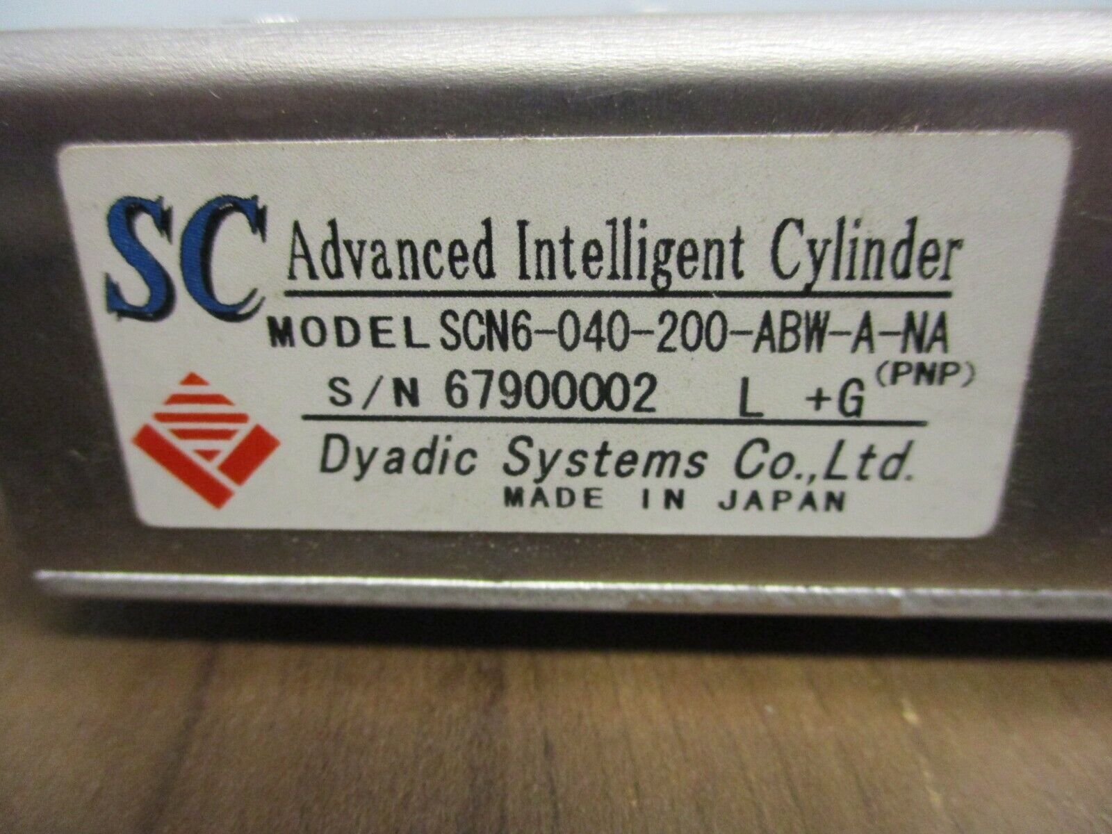 Dyadic SC Advanced Intelligent Cylinder SCN6-040-250-ABW-A-NA Used