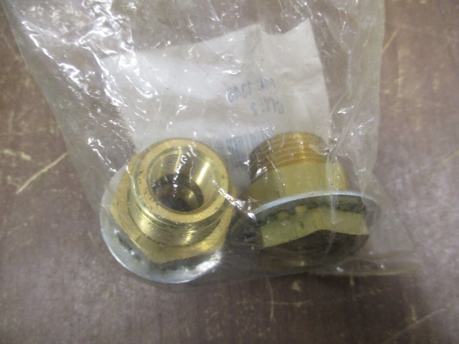 Eaton Brass Bulkhead Coupling 1346 *Pack of 2* New Surplus