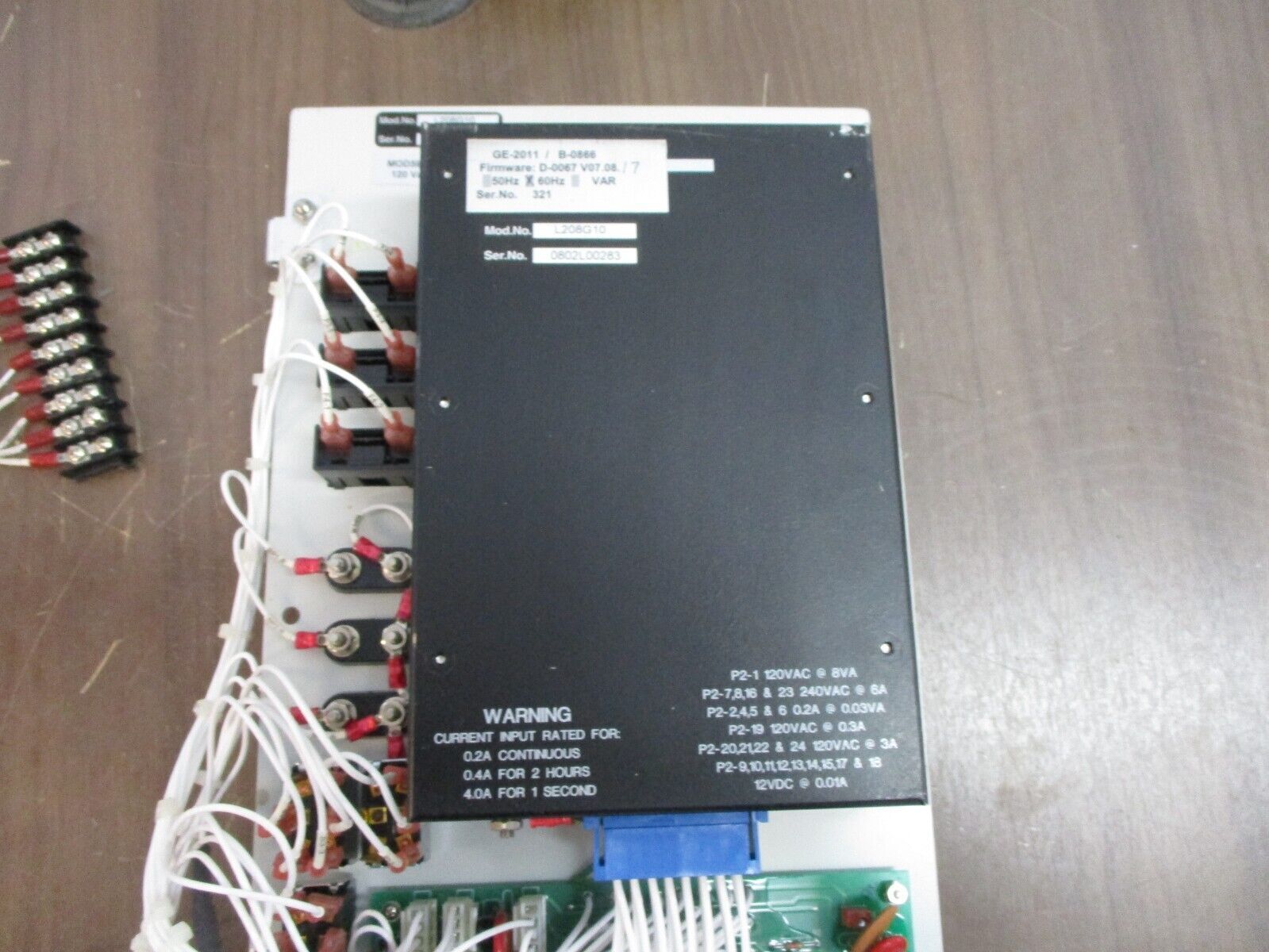 GE GE-2011 Voltage Regulator Control L208G10 F/W: D-0067 V07.08.17 60Hz Used