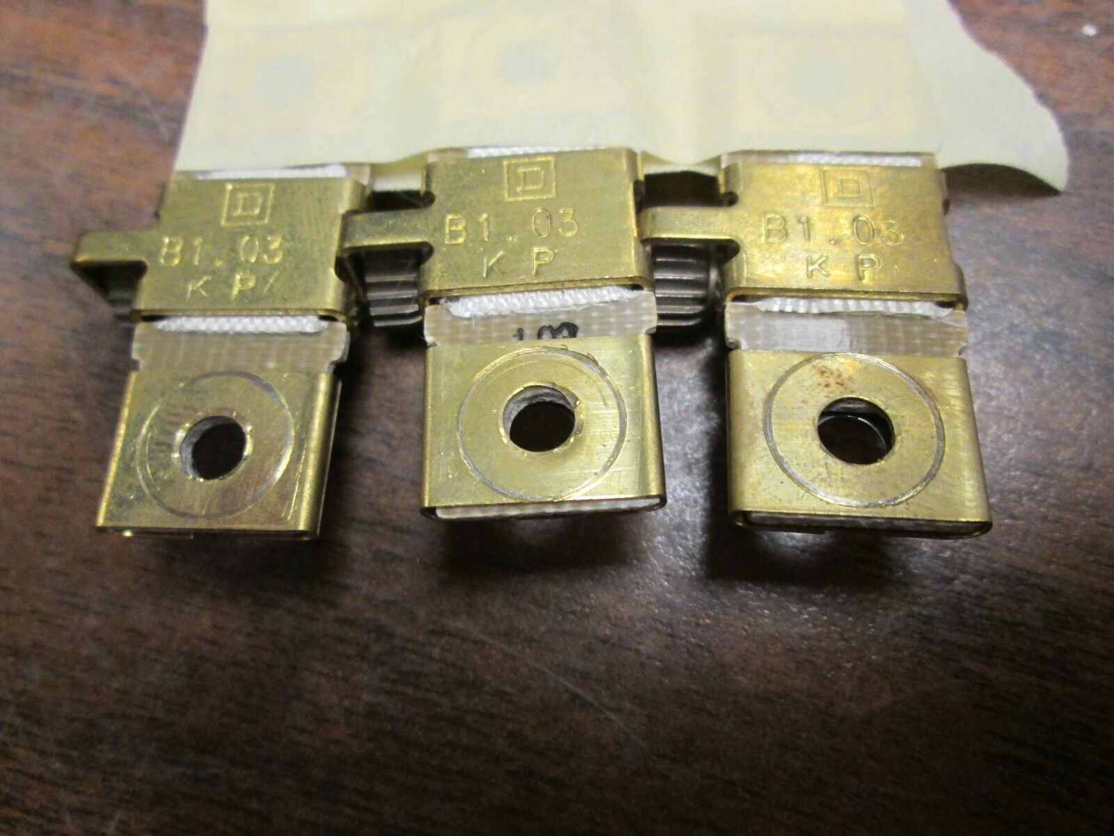 Square D Overload Relay Thermal Unit B1.03 Lot of 3 Used