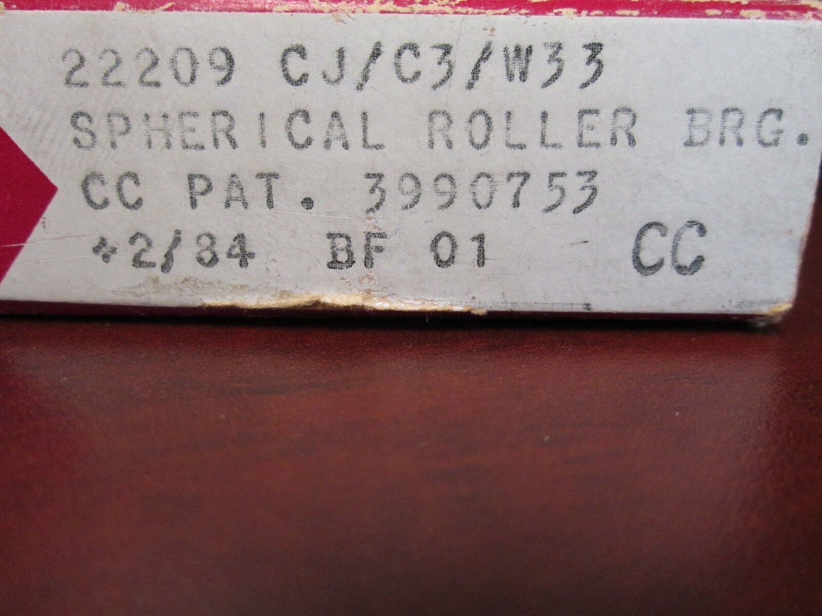 SKF Spherical Roller Bearing 22209-CJ/C3/W33