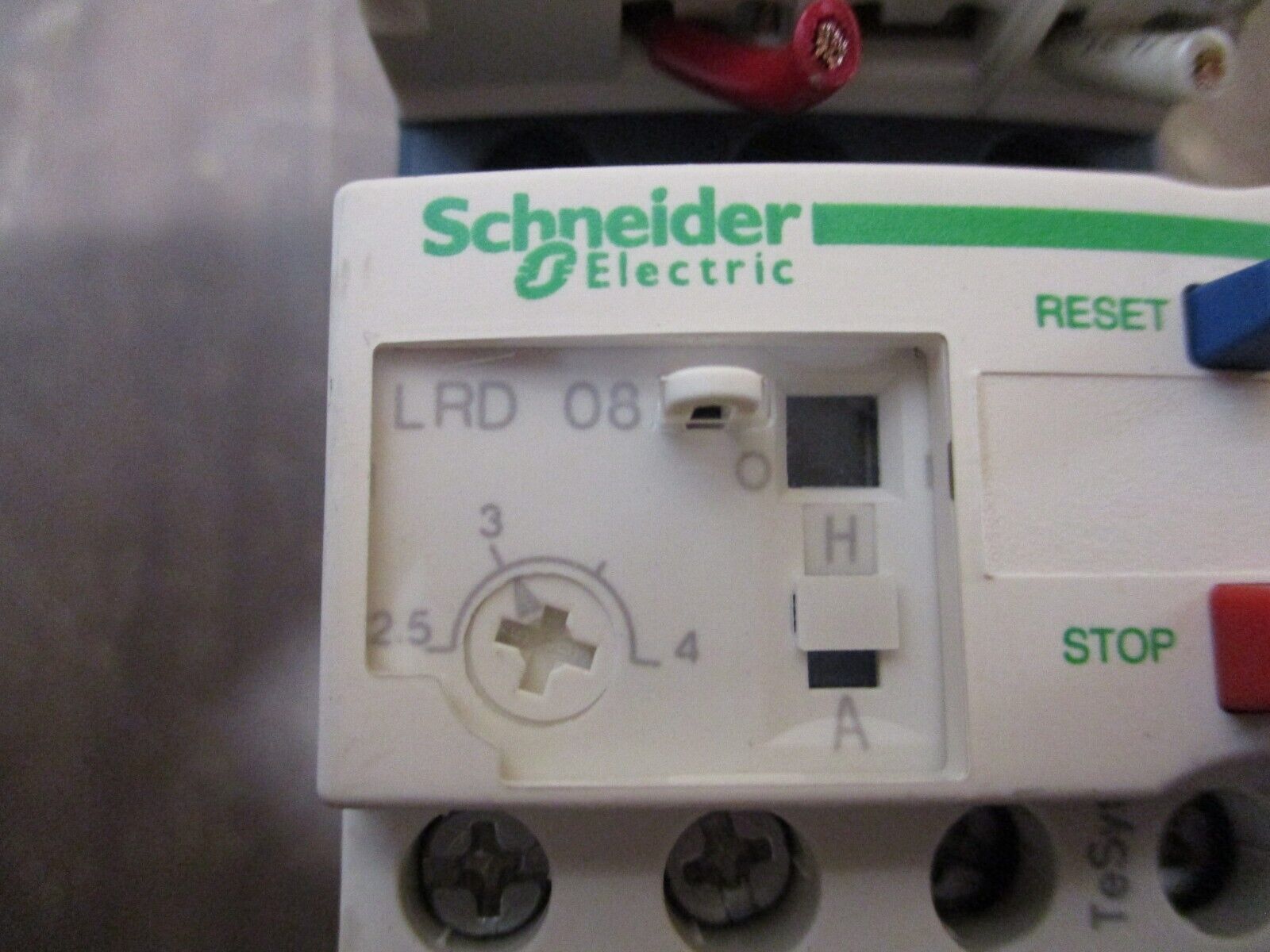 Schneider Electric Starter LC1 D12 / LRD 08 120V Coil 25A 600V Trip:2.5-4A Used