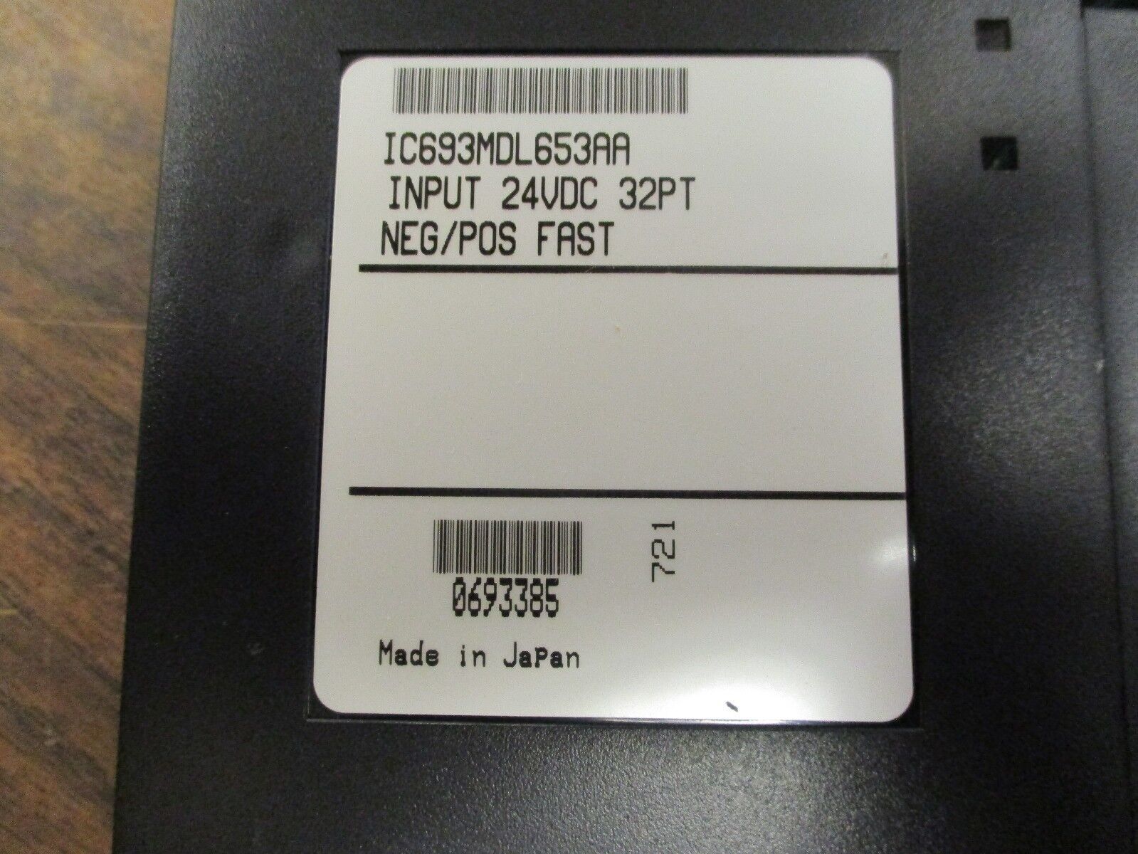 GE Fanuc Input Module IC693MDL653AA NEG/POS Fast 24VDC 32PT Used