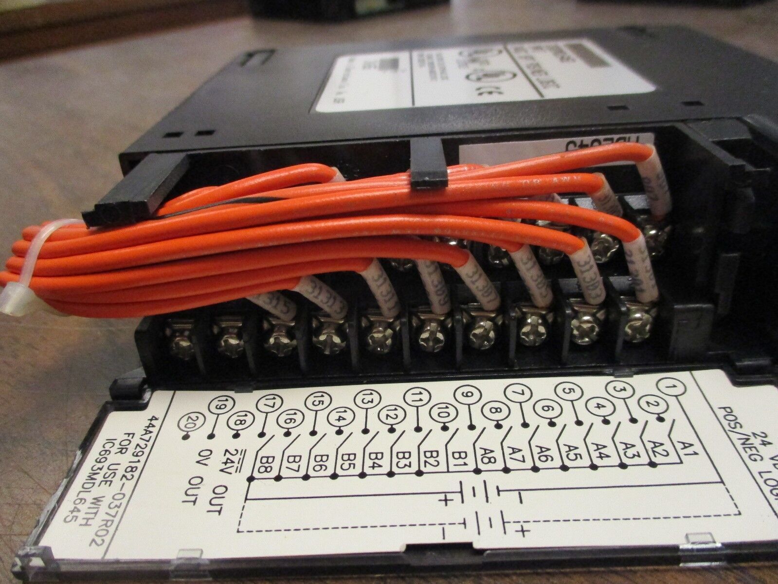 GE Fanuc Input Module IC693MDL645D 24VDC 16PT POS/NEG Logic Used