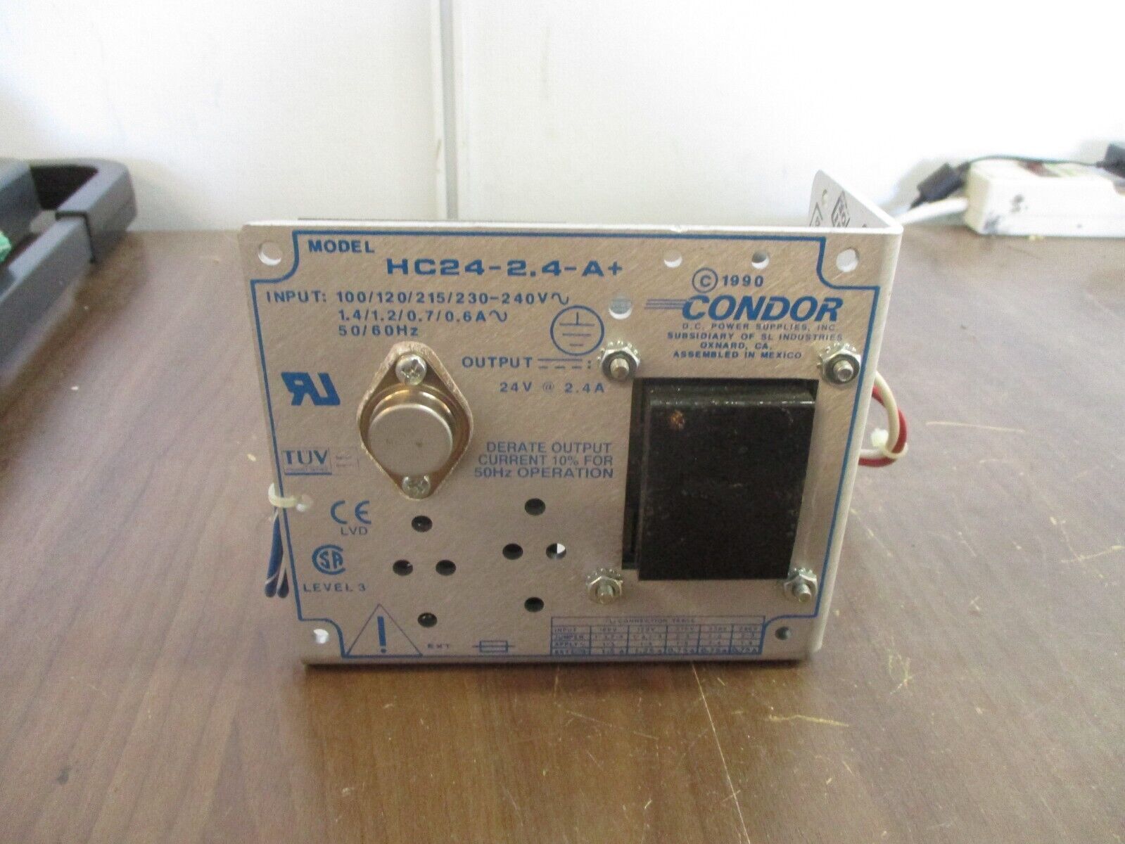 Condor Power Supply HC24-2.4-A+ Output: 24V 2.4A Used