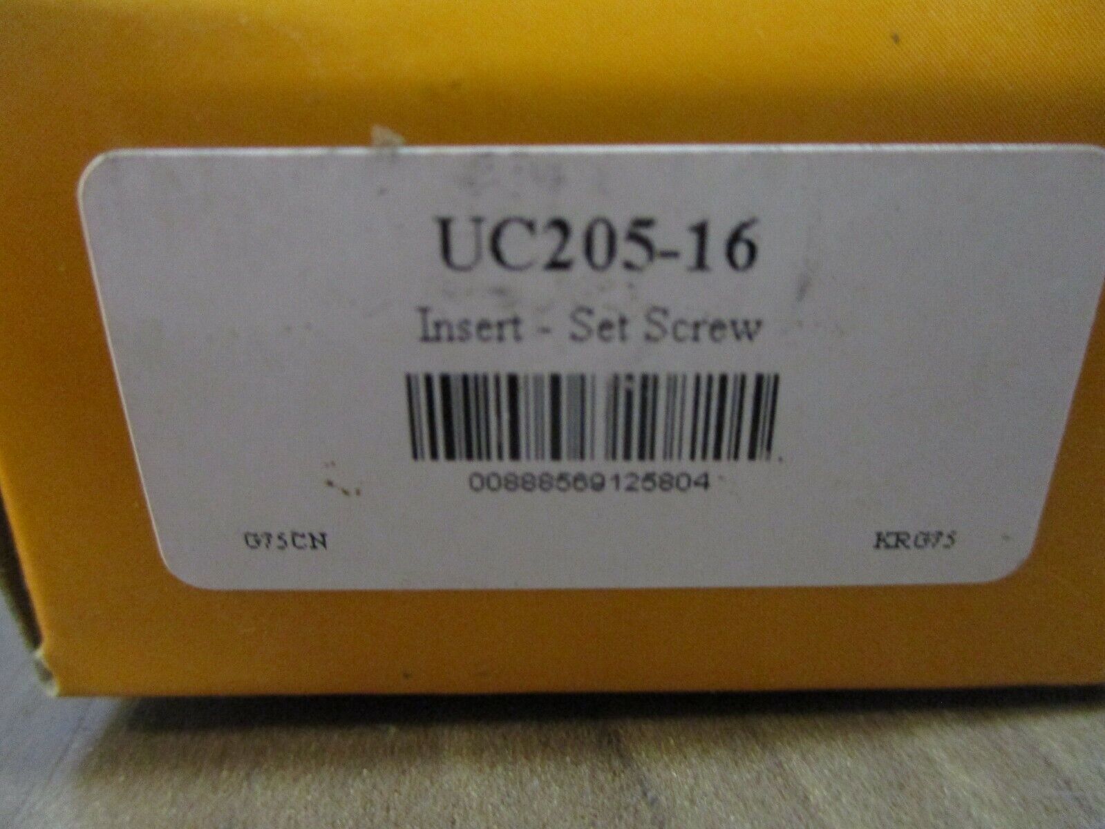 Tritan Bearing Insert UC205-16 Set Screw New Surplus