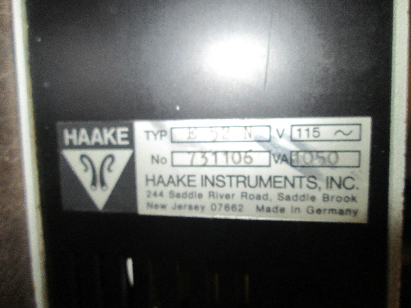 Hakke Constant Temperature Circulator E52N 115V 1050VA Used