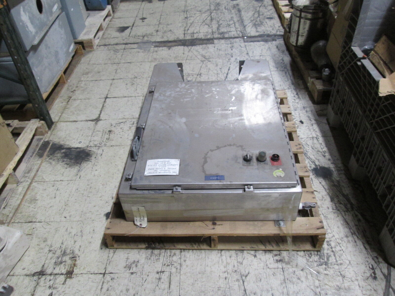 Hoffman Stainless Steel 4X Enclosure A-36HS3108SSLP Size: 36x31x8" w/ Pedestal