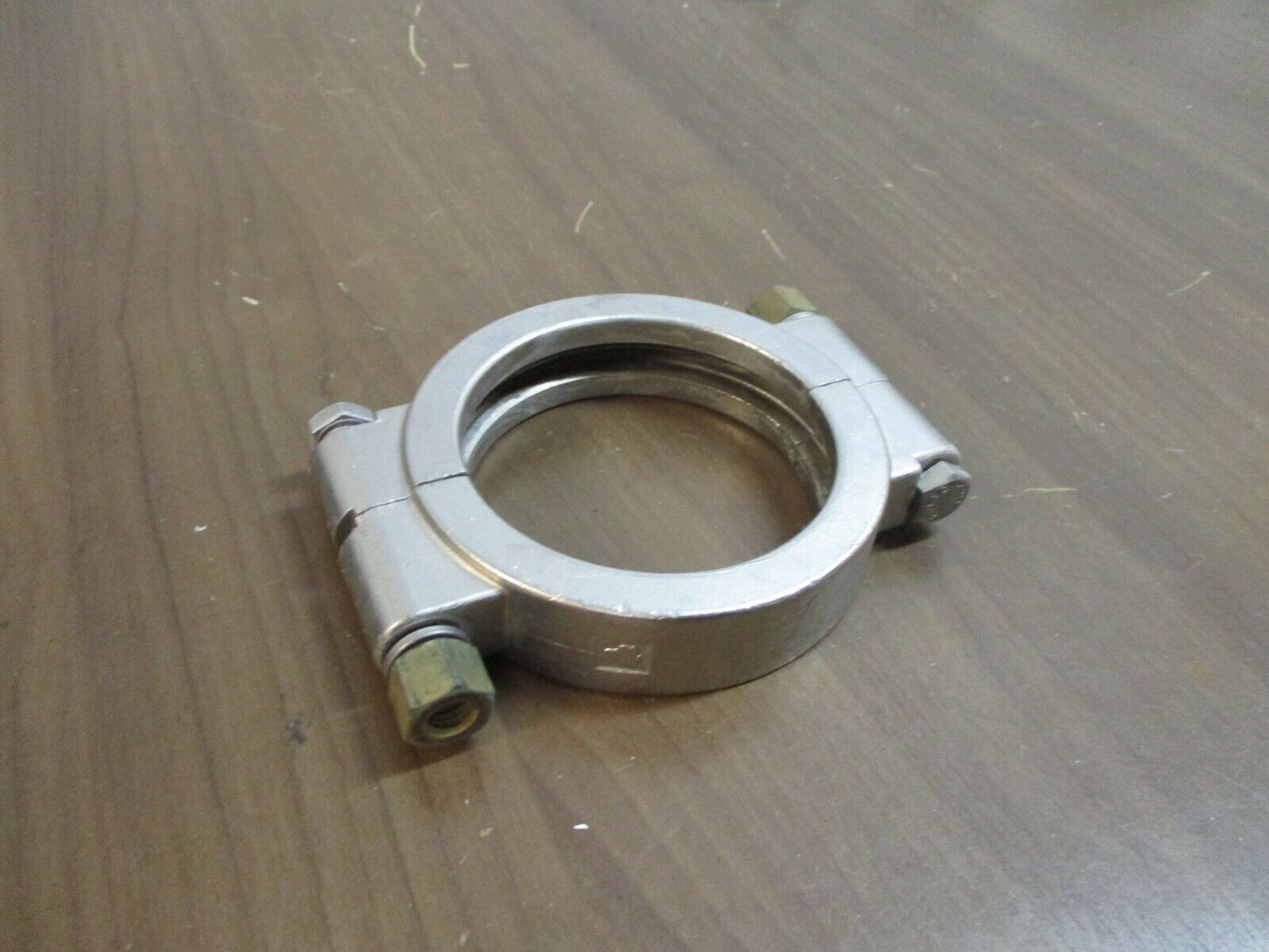 Misc. Brand Stainless Steel High Pressure Sanitary Clamp Size: 3 1/4" Used