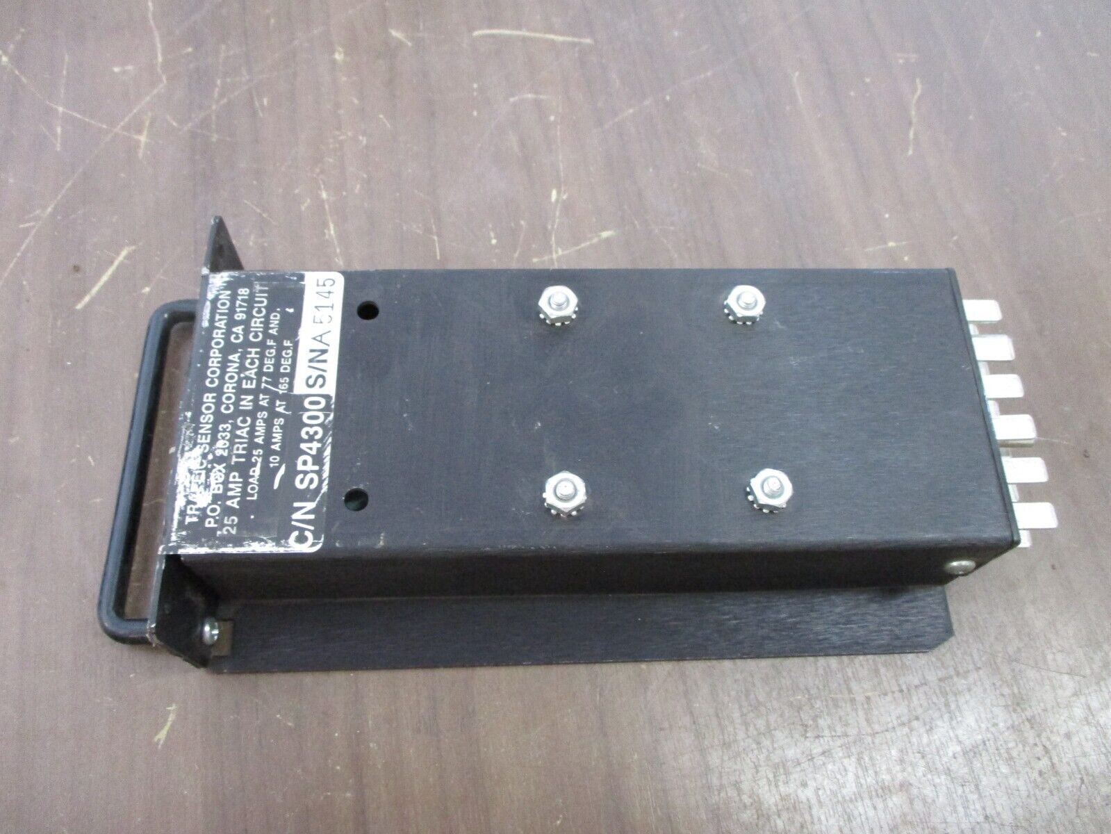 Traffic Sensor Corp. CUBE Plug-In Traffic Sensor SP4300 25A 3Ph Used