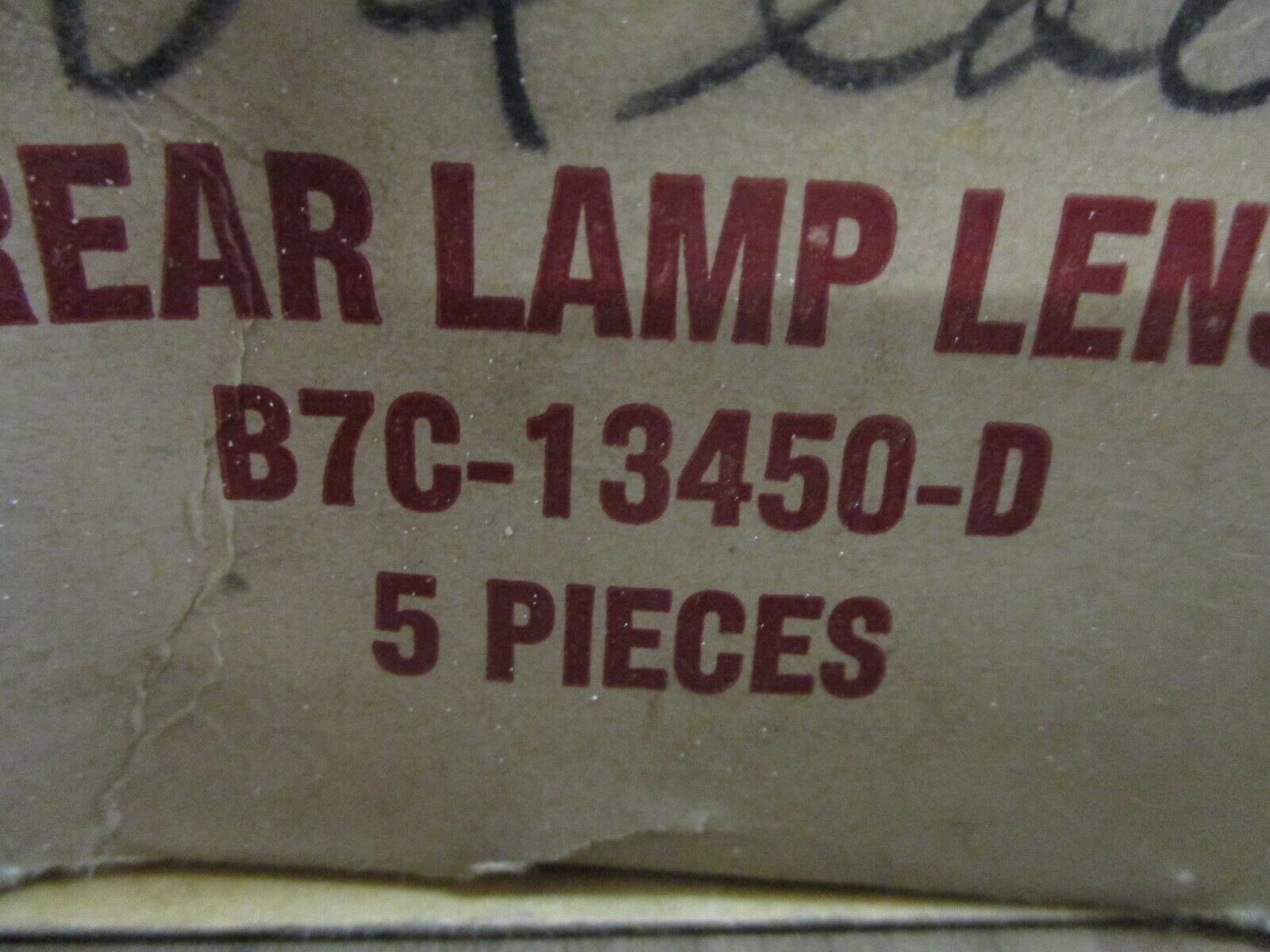 Ford Rear Lamp Lens B7C-13450-D Red *Box of 2* New Surplus