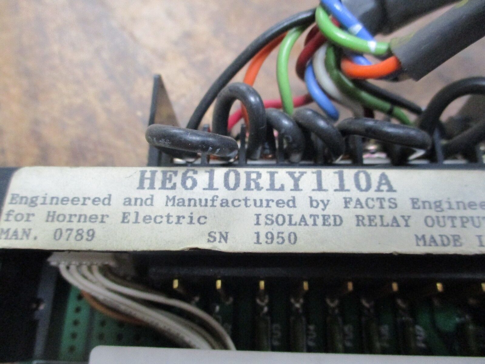 Horner Electric Isolated Relay Output Module HE610RLY110A Used