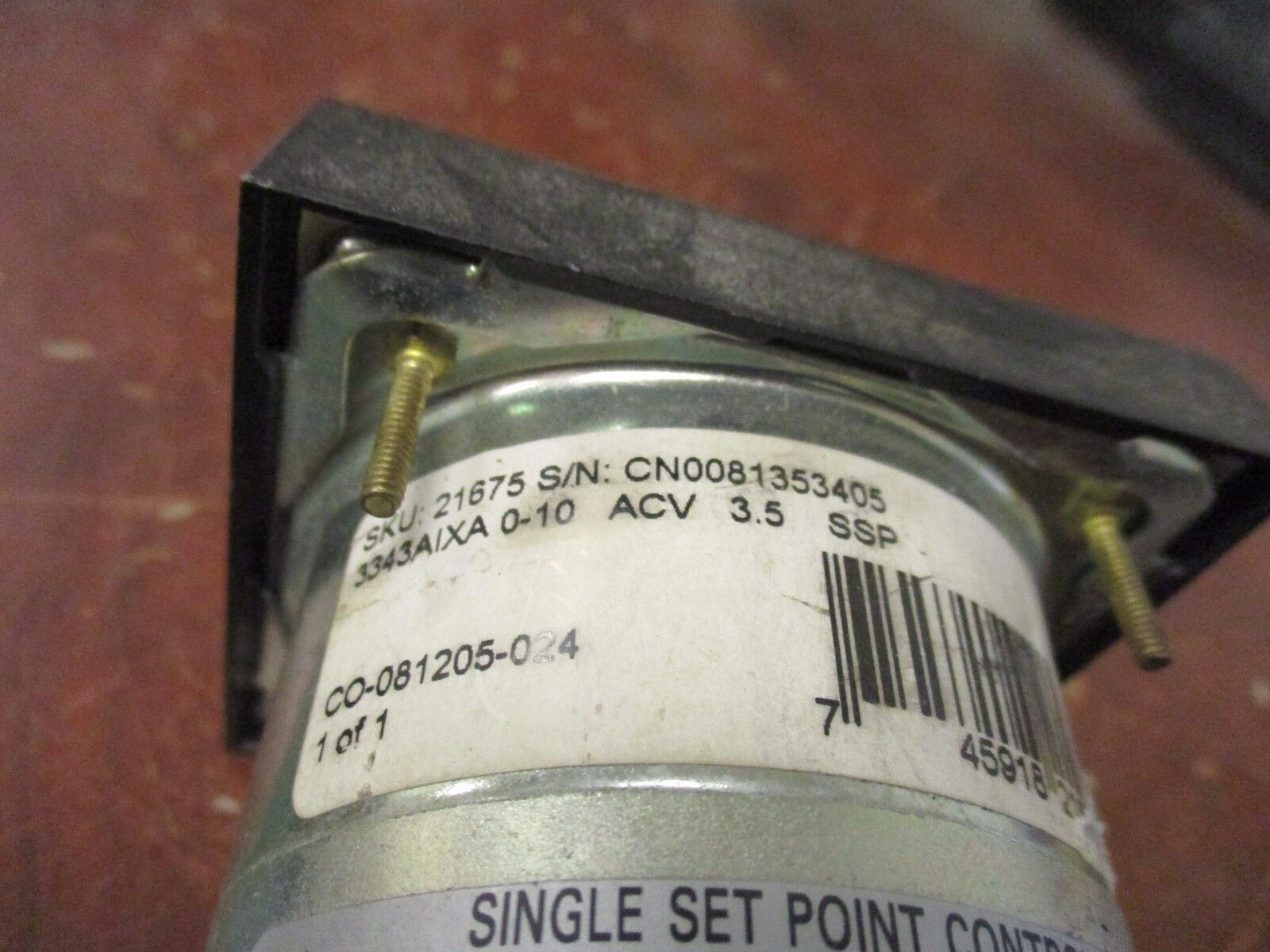 Simpson Single Set Point Controller 3343AIXA 120VAC 50-400Hz 4VA Used