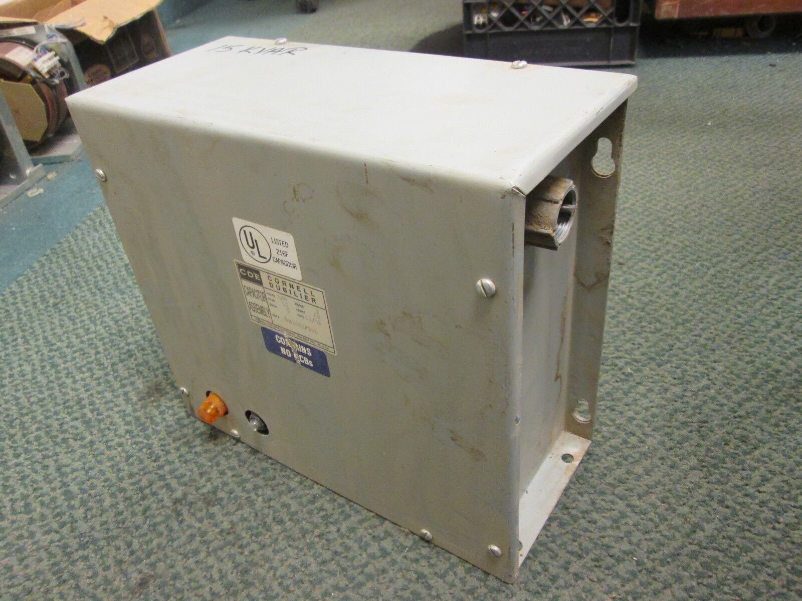Cornell Dubilier CDE Capacitor Assembly IMS1015F33L 480V 3Ph 15KVAR 60Hz Used