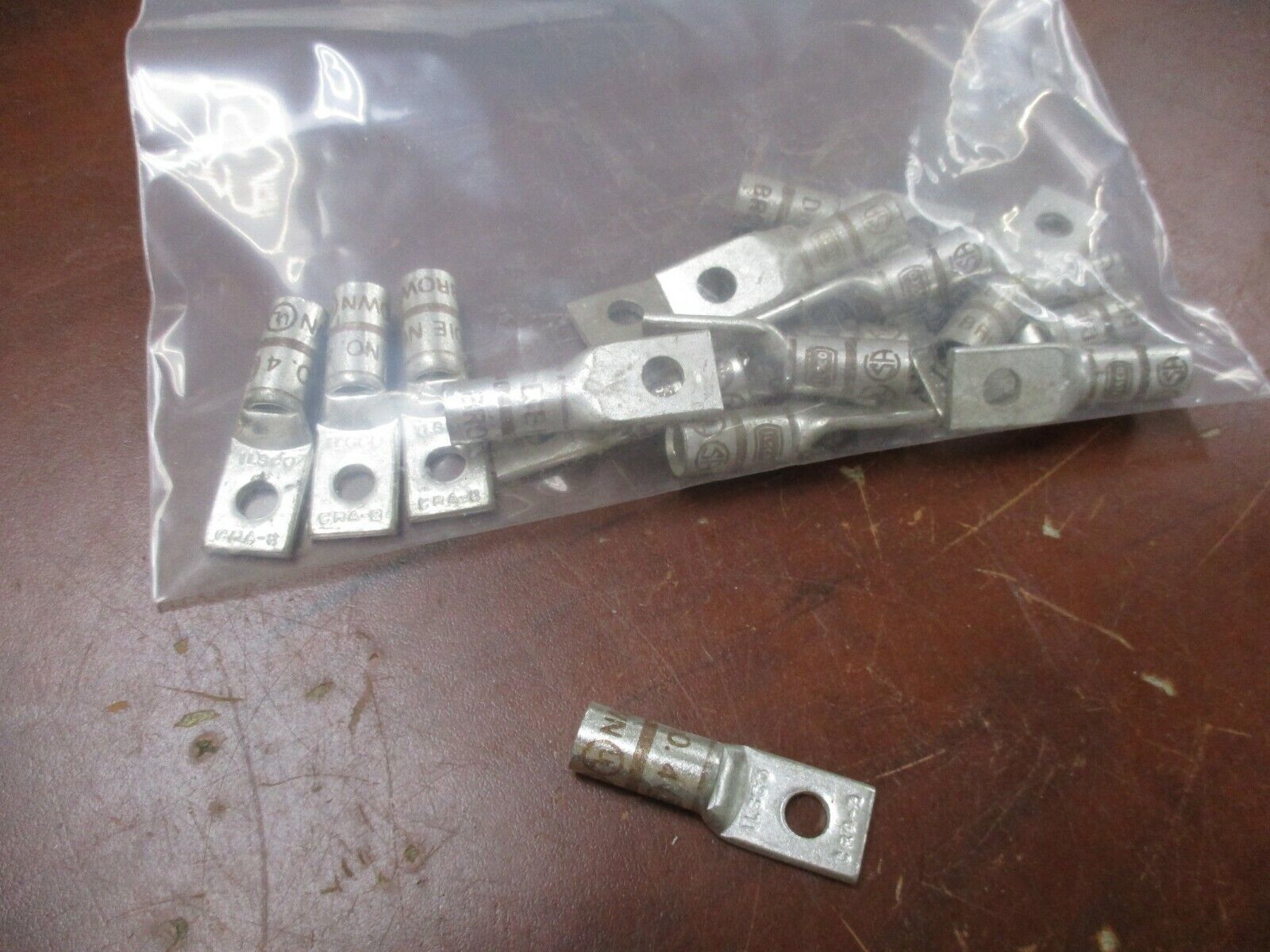 Ilsco Crimp Lug CRA-2 Brown Die No. 4 1-Hole *Lot of 18* *No Box* New Surplus