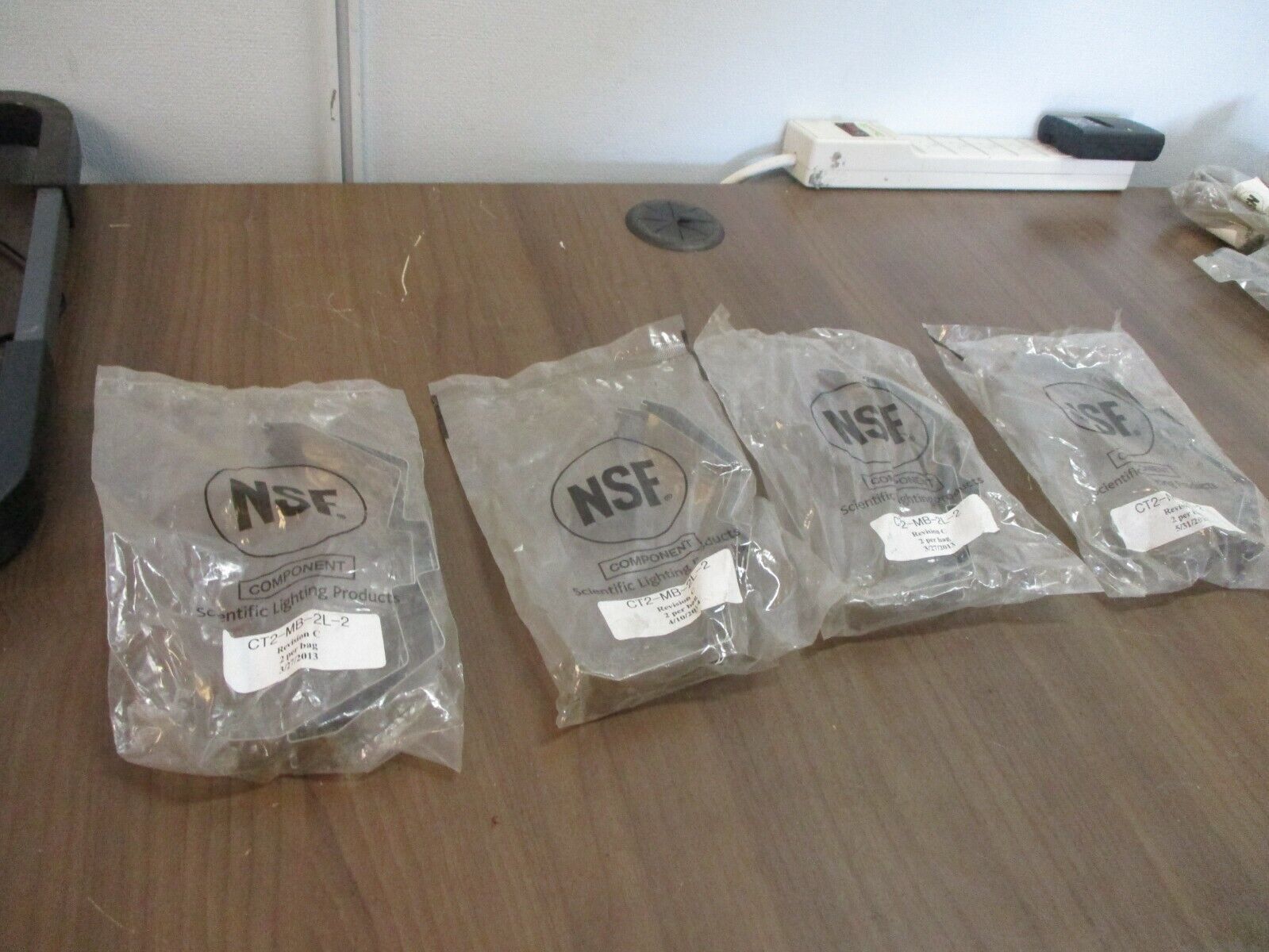 NSF Stainless Mounting Bracket CT2-MB-2L-2 Rev. C 2 Per Bag *Lot of 4 Bags*