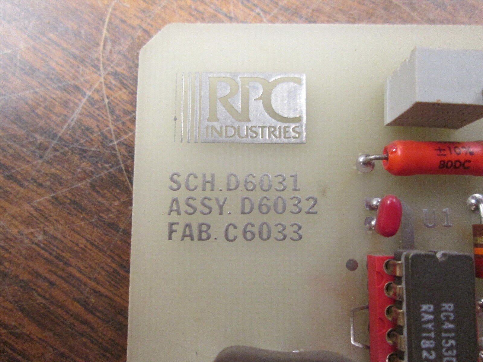 RPC Circuit Board SCH D6031 Used