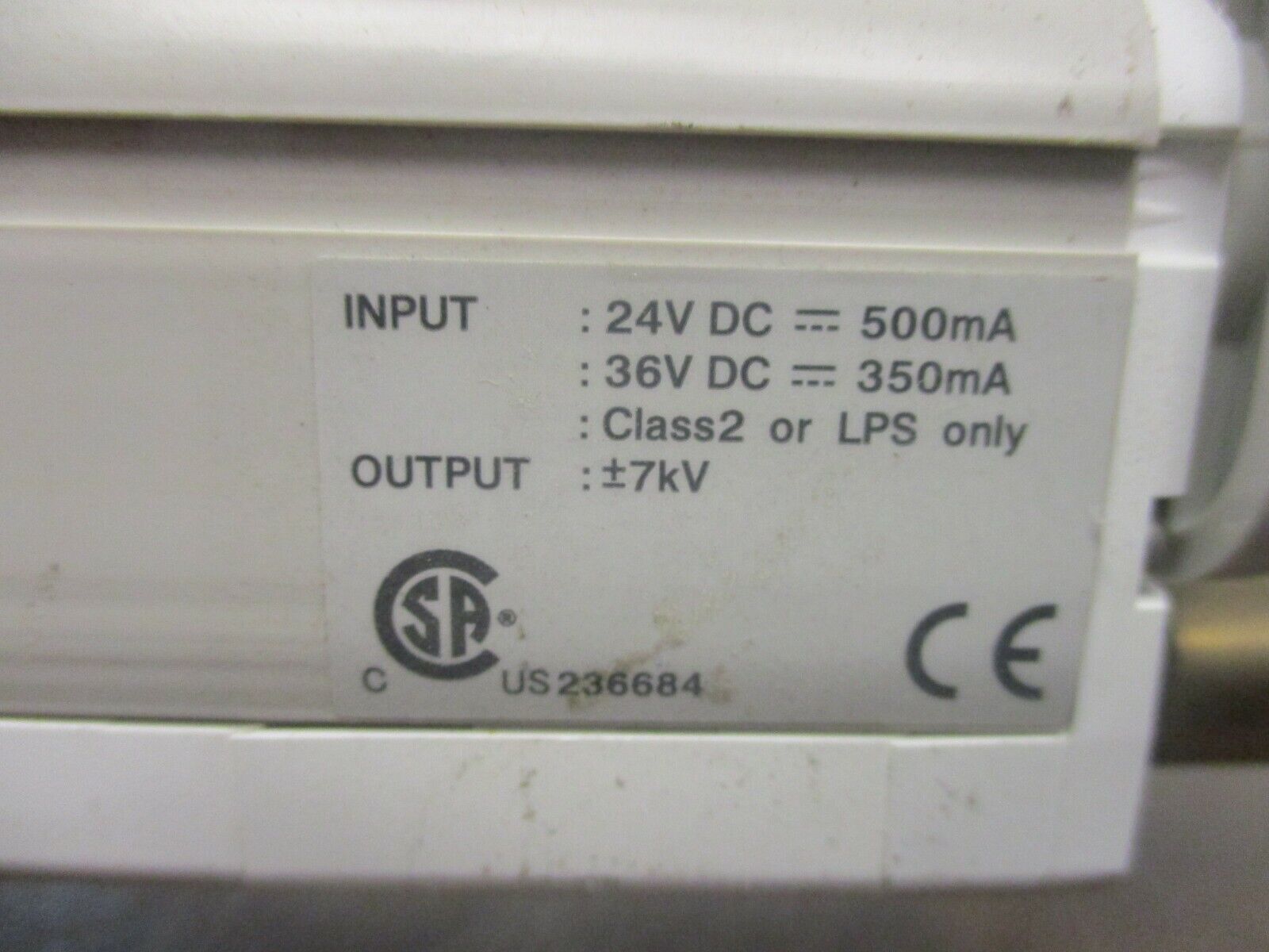 Keyence Static-Sensing Ionizer SJ-H108A Used **Broken Mounting**