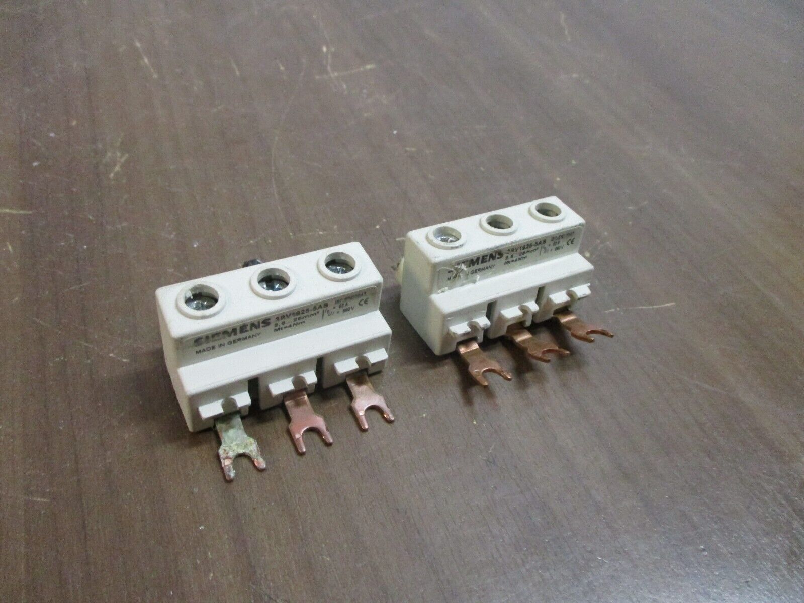 Siemens Supply Terminal 3RV1925-5AB 3Ph *Lot of 2* Used