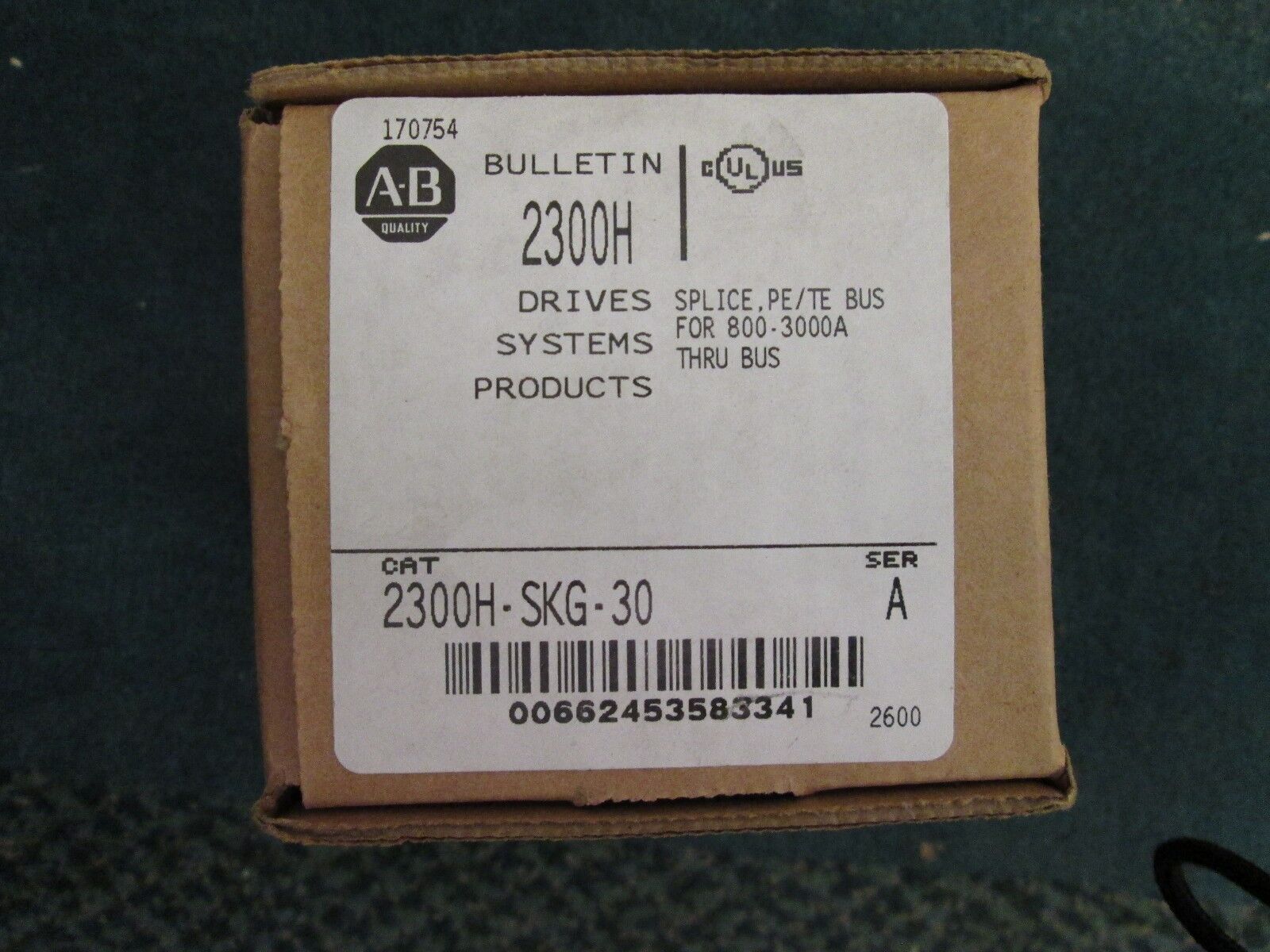 Allen-Bradley Splice Kit 2300H-SKG-30 *For 800-3000A Thru Bus* New Surplus