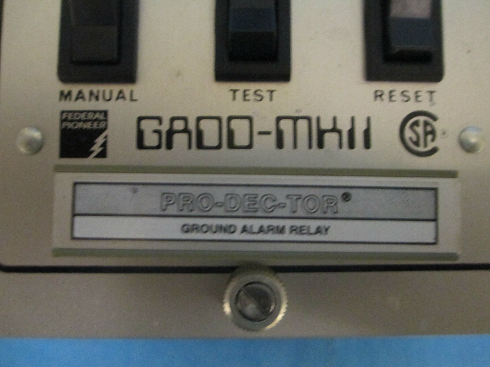 Federal Pioneer Ground Alarm Relay GAOO-MKII With DDR2-4 Used
