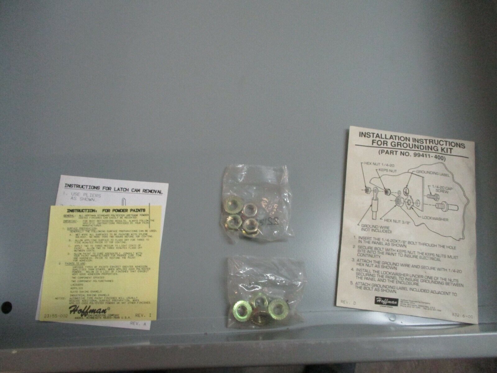 Hoffman Type 1 Enclosure A-30N24ALP Size: 30x24x6.62" *Some Shelf Wear*