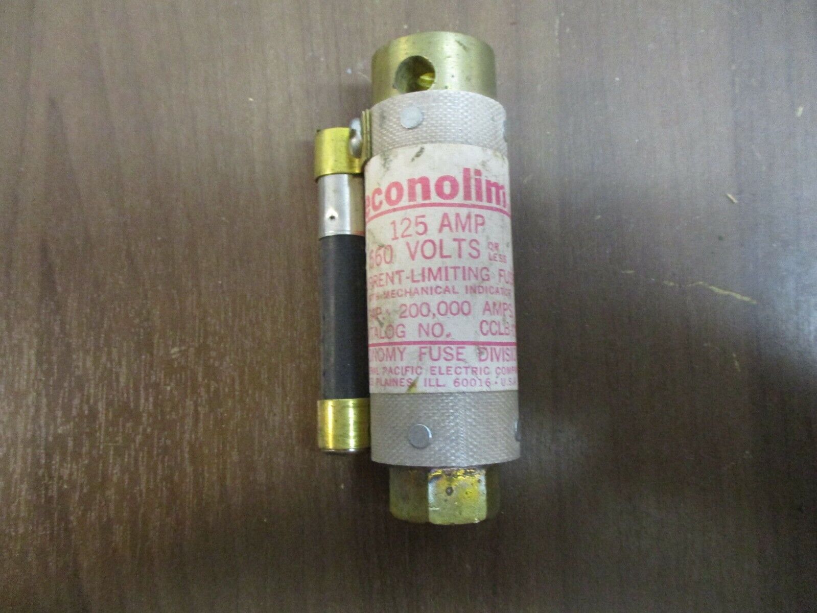 FPE Econolim Fuse CCLB-125 125A 660V Used