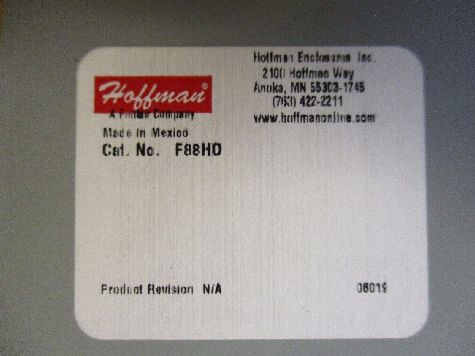 Hoffman Drop Hanger F88HD New Surplus