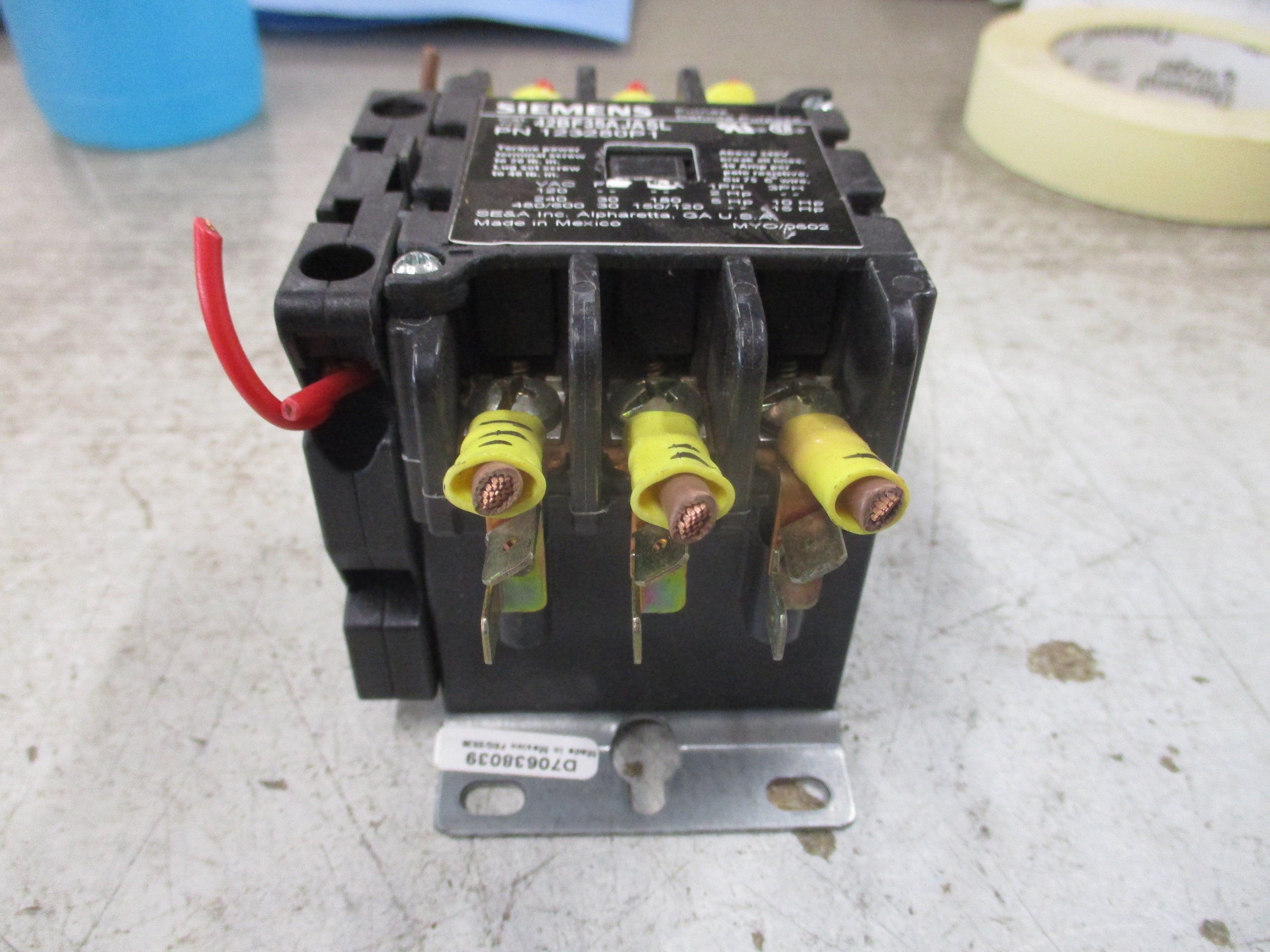 Siemens Contactor 42BF35AJASL 24V Coil 30A 600V Used