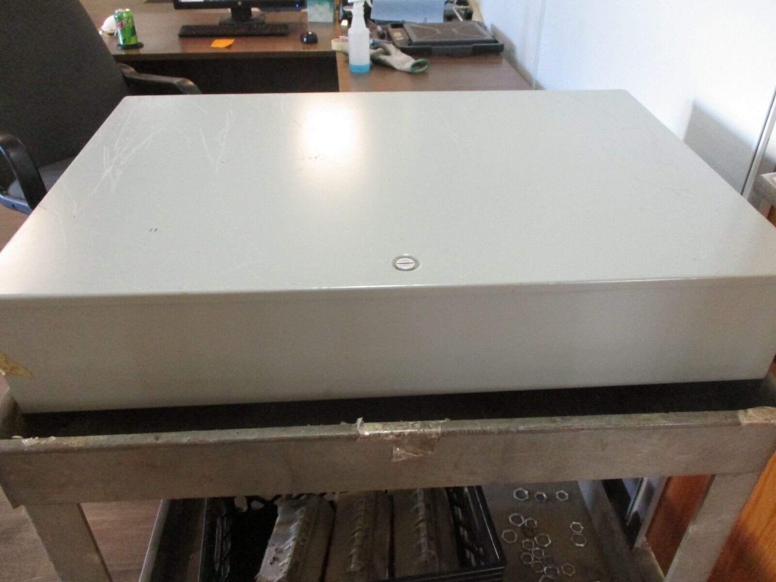 Hoffman Type 1 Enclosure A36N24ALP Size: 36x24x6.62" *Scratch On Front*